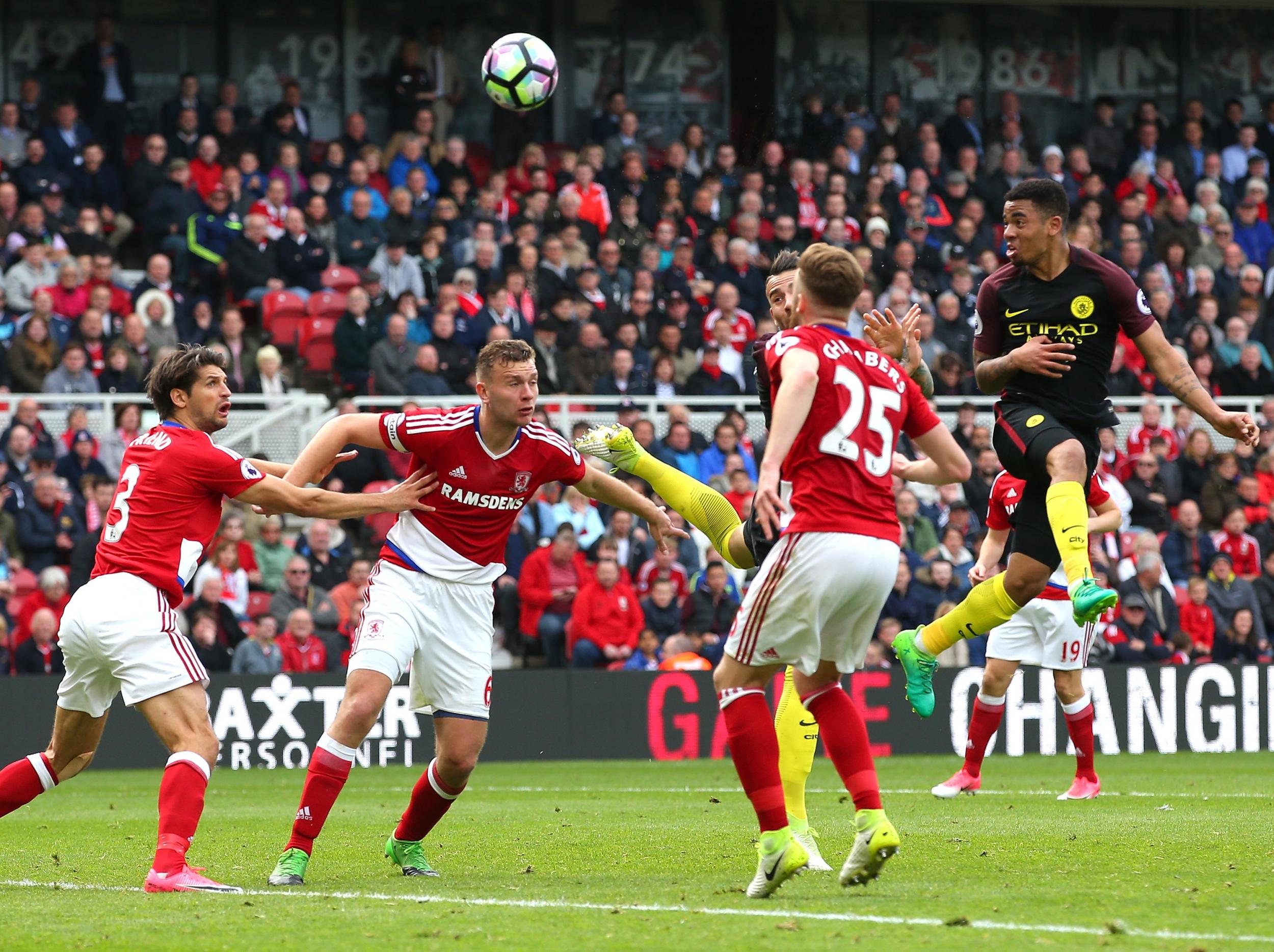 Gabriel Jesus won City a point with a fine header