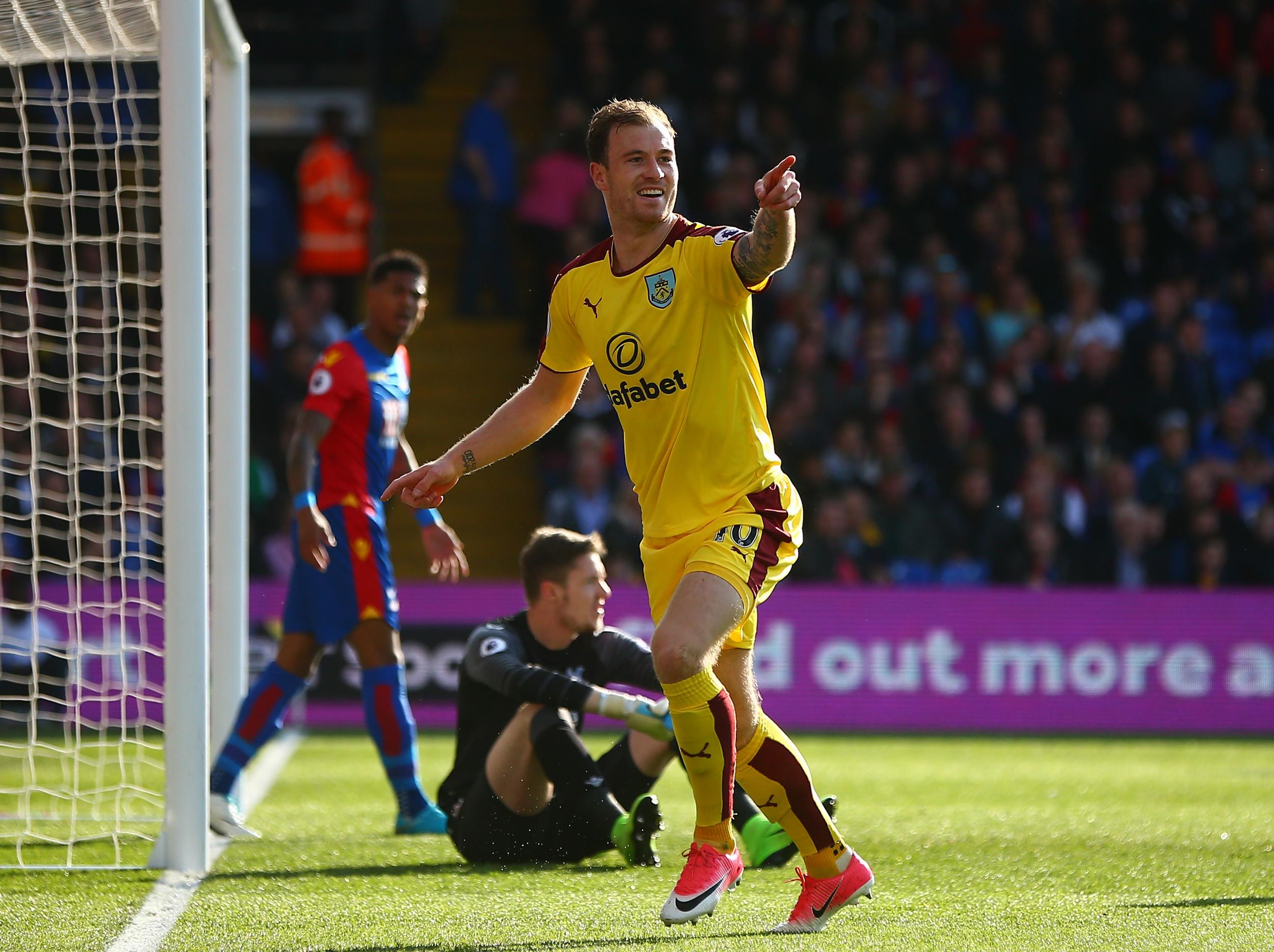 Barnes bundles the ball in from close range