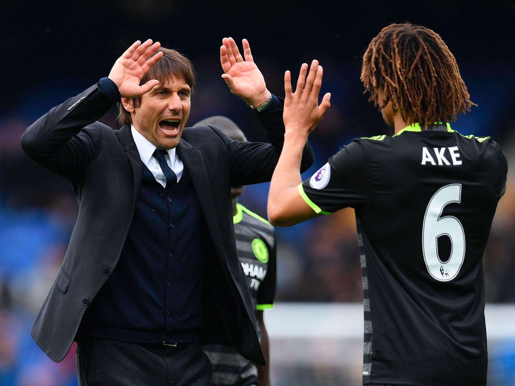 Antonio Conte was pleased with Nathan Ake's contribution at Everton