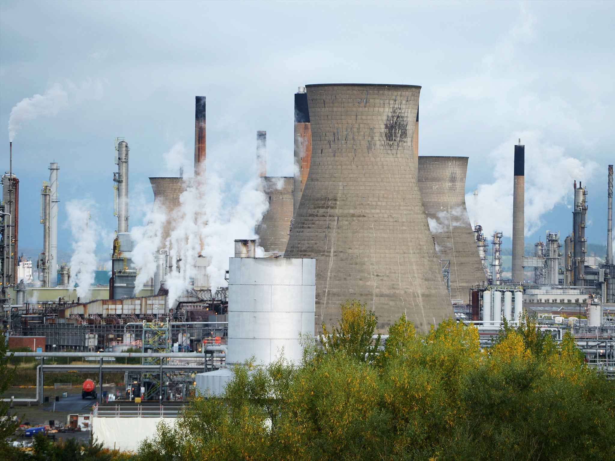 Grangemouth handles about 40 per cent of the oil produced in the UK