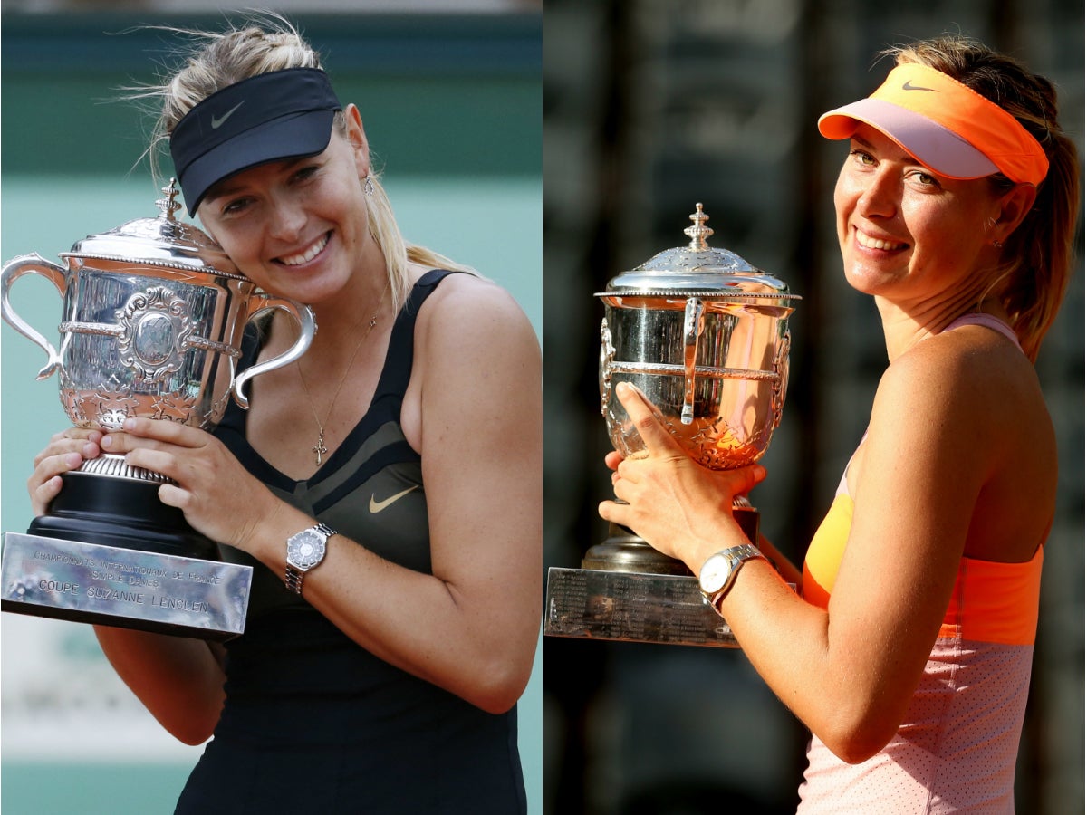 &#13;
Sharapova won the French Open in 2012 and 2014 &#13;