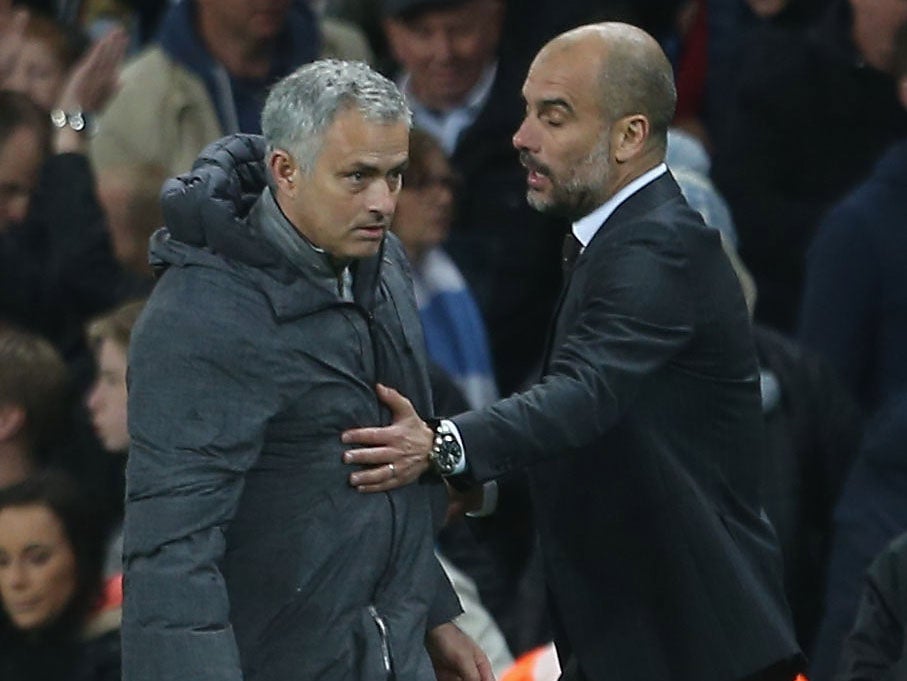 Mourinho has watched as Guardiola's City have swept all before them in the Premier League