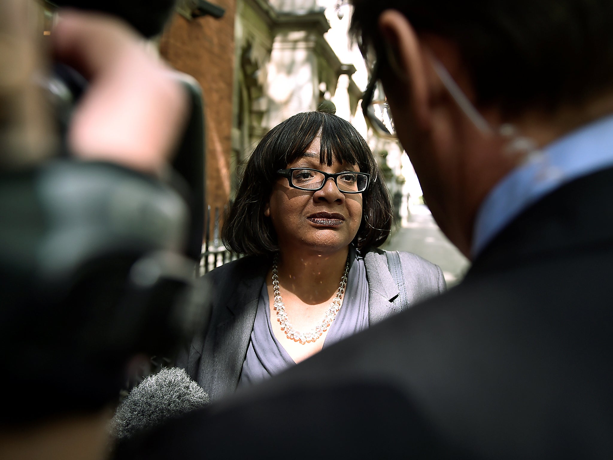 Diane Abbott stepped back from the role of Shadow Home Secretary just one day before voters go to the polls in the general election