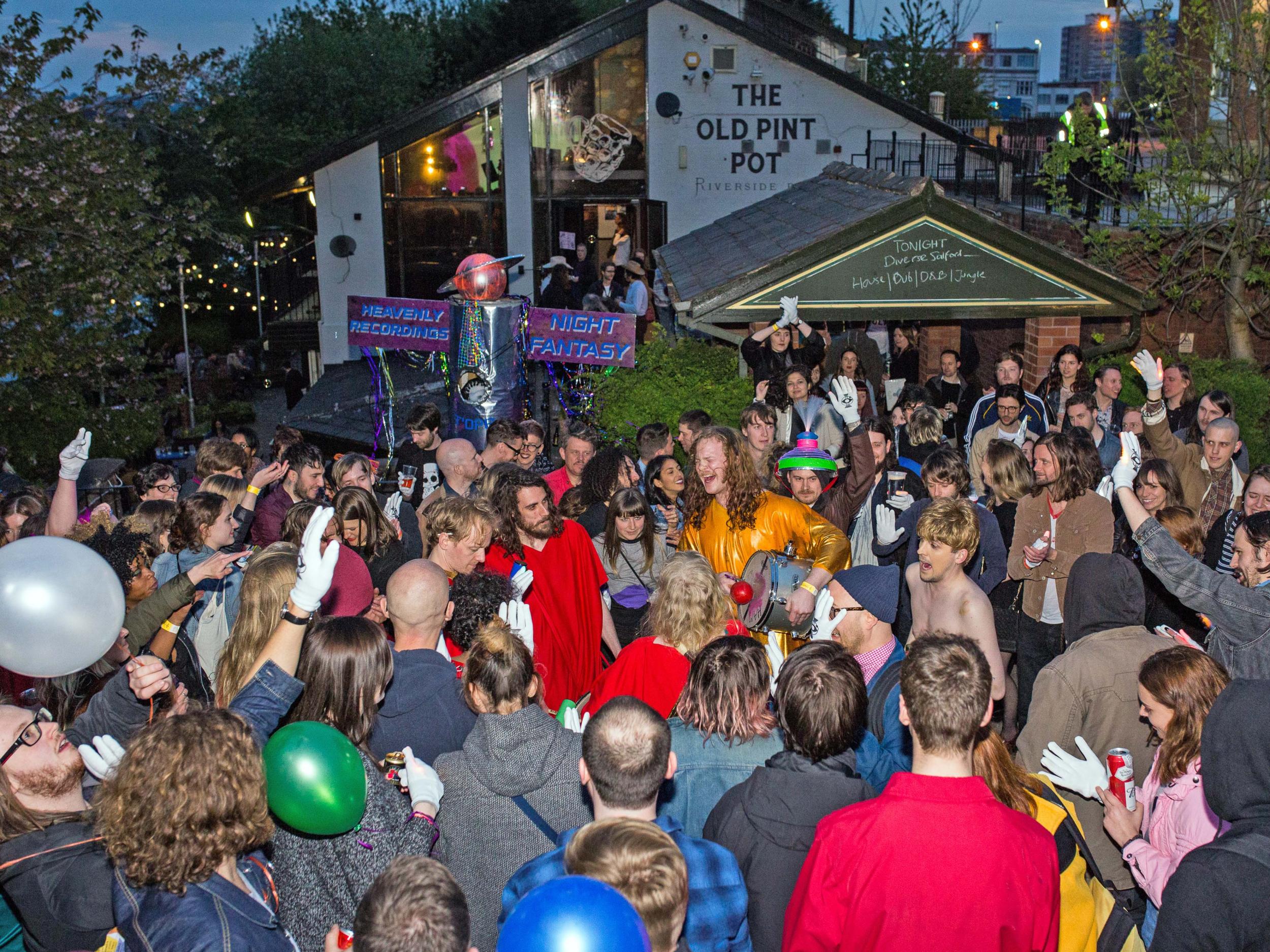 Salford noise club: the festival spills out on to the streets. Rave on, people