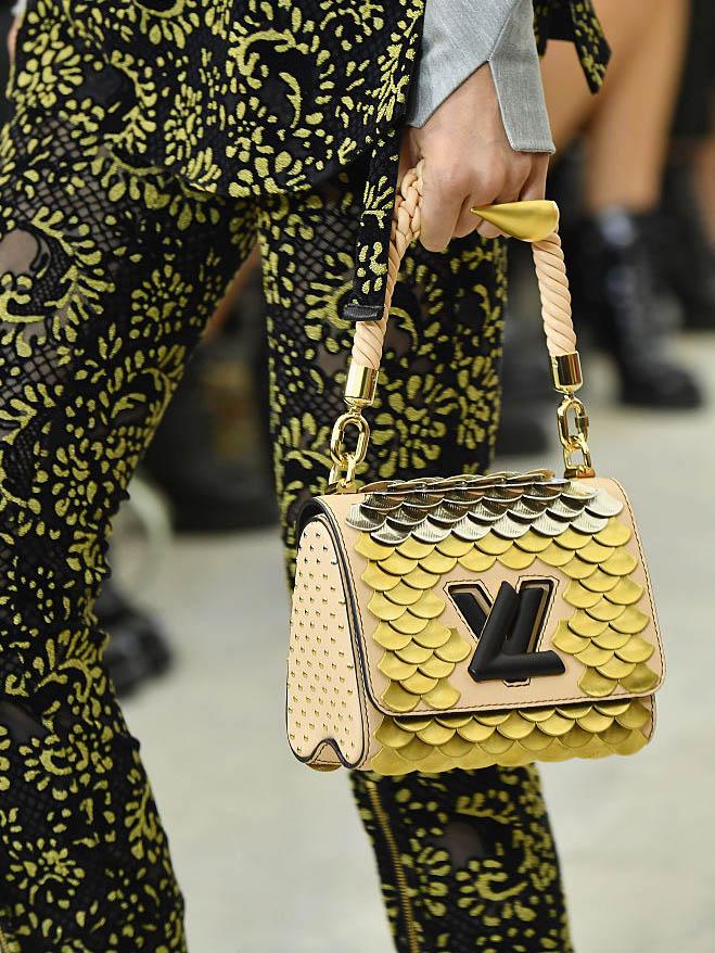 Gold scales topped Louis Vuitton’s mini bags