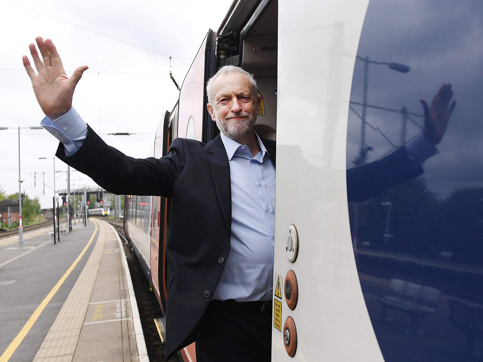 Jeremy Corbyn pledged in the leaked Labour manifesto to re-nationalise the rail