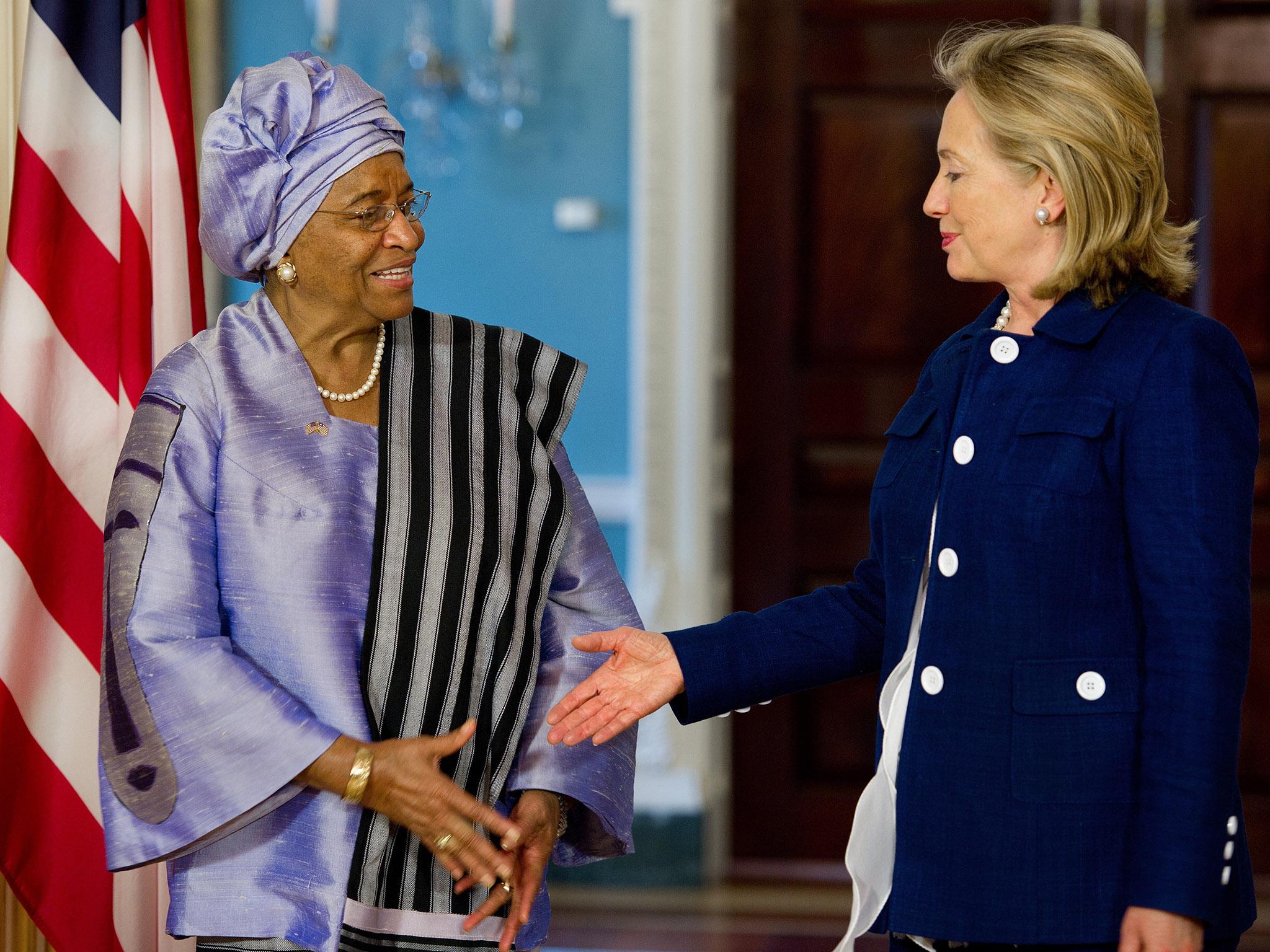 Johnson Sirleaf was Africa’s first female president and a longtime ally of the US