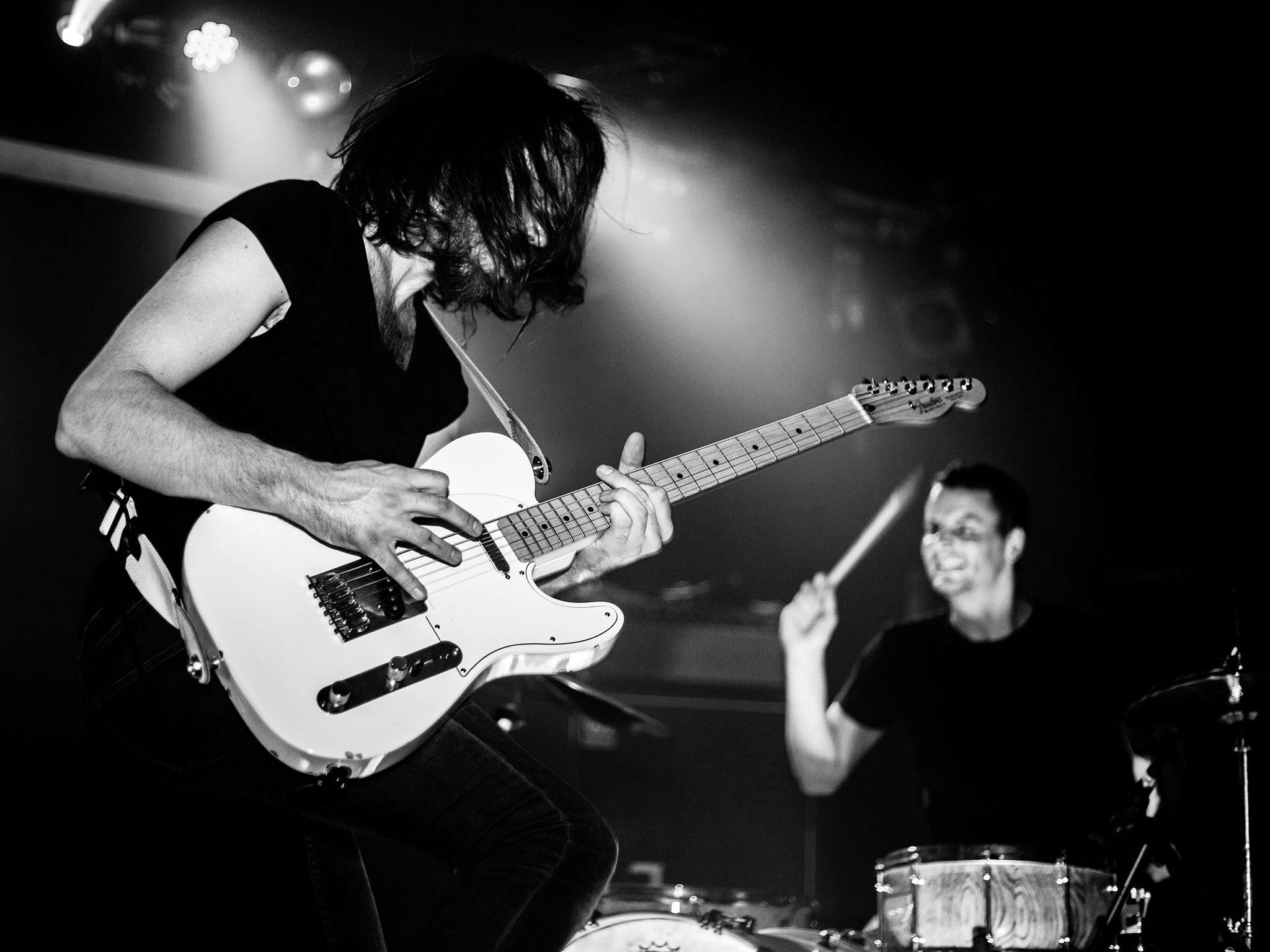 Guitarist / vocalist Matt Reynolds and drummer Tom Marsh kick out the jams in HCBP