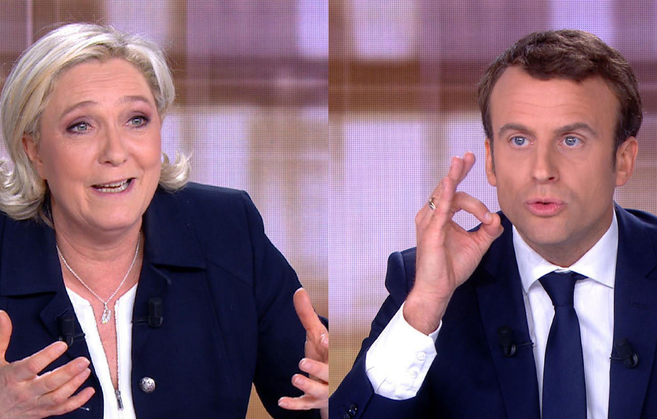 Marine Le Pen and Emmanuel Macron traded insults during the debate