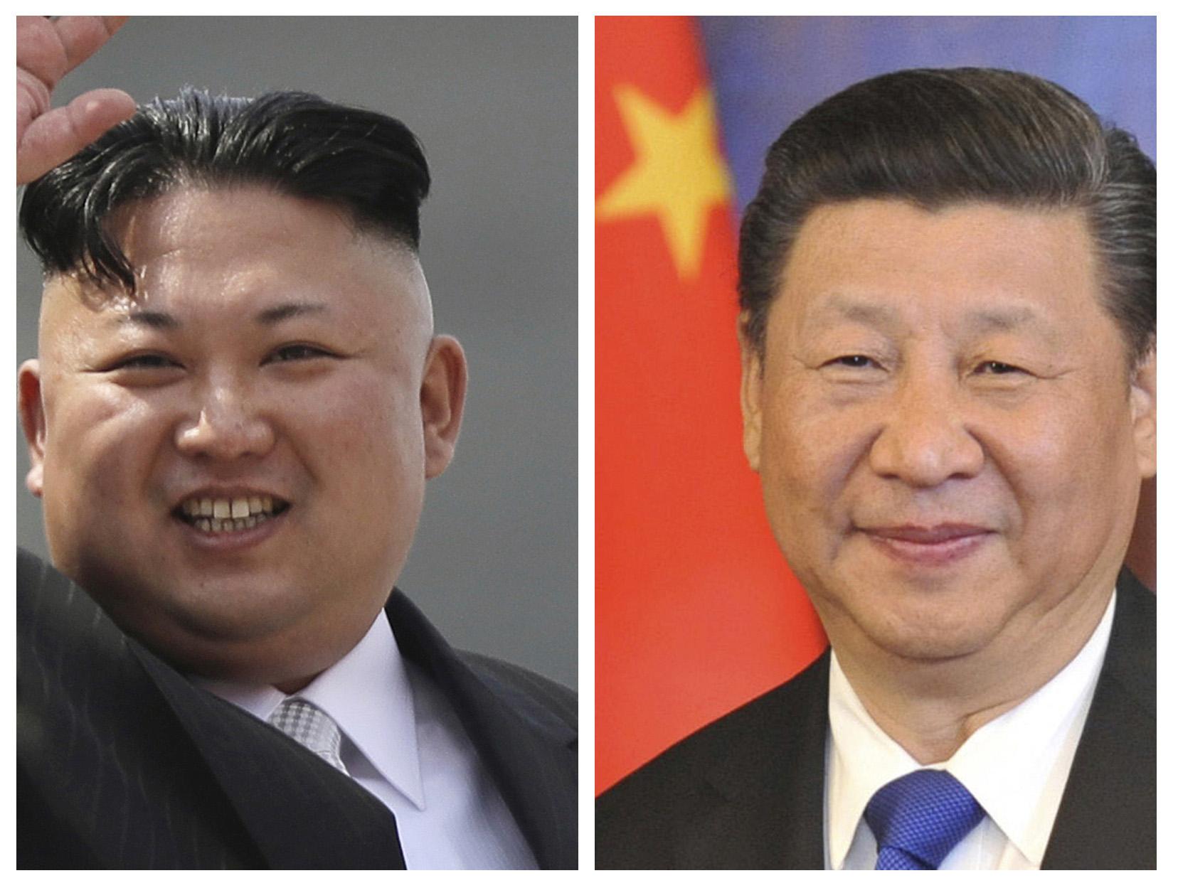 North Korean leader Kim Jong-un and Chinese President Xi Jinping