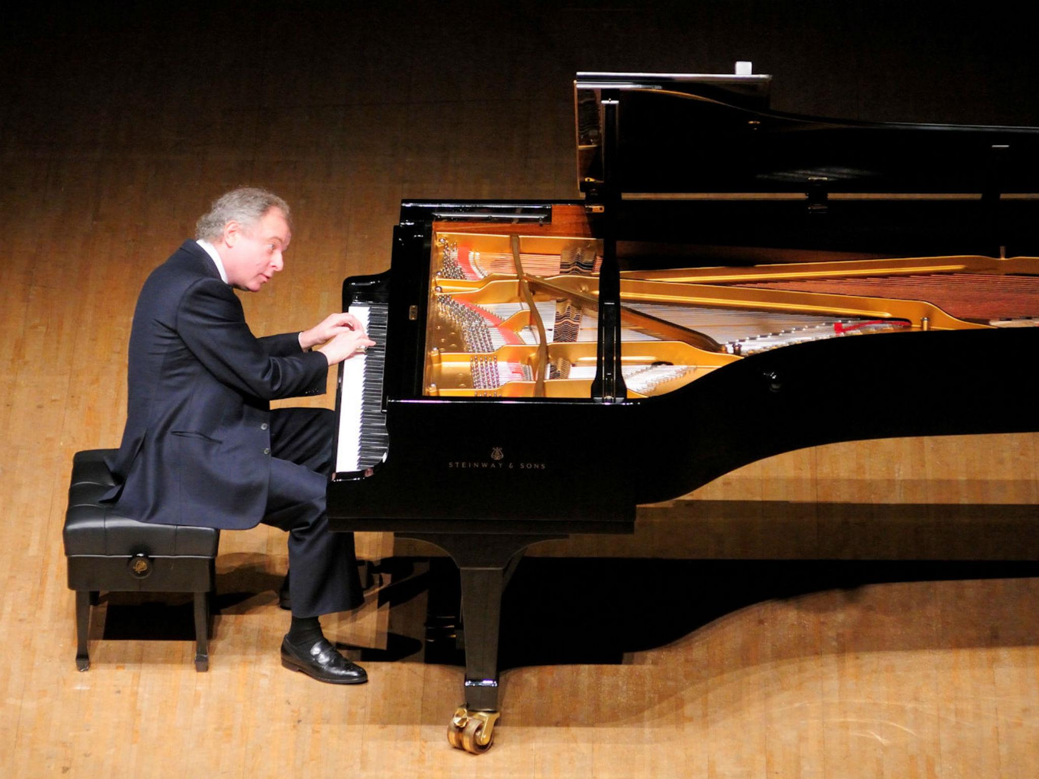 The classical pianist Sir Andras Schiff performed at Wigmore Hall