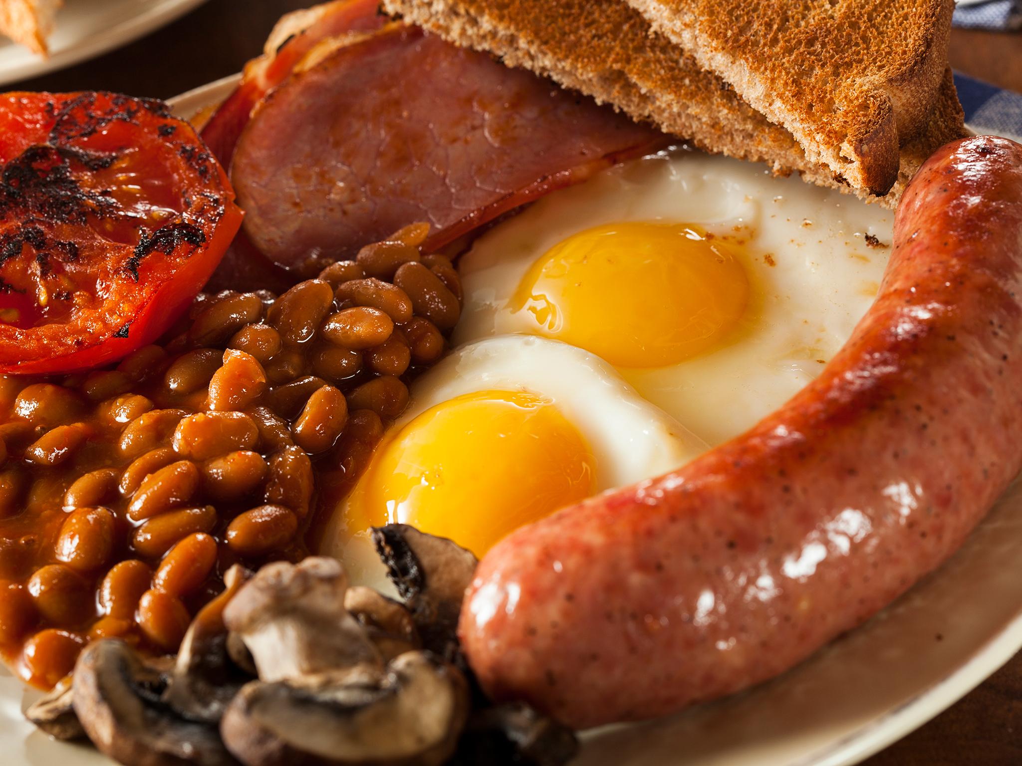 A fried breakfast can be eaten as part of a balanced diet