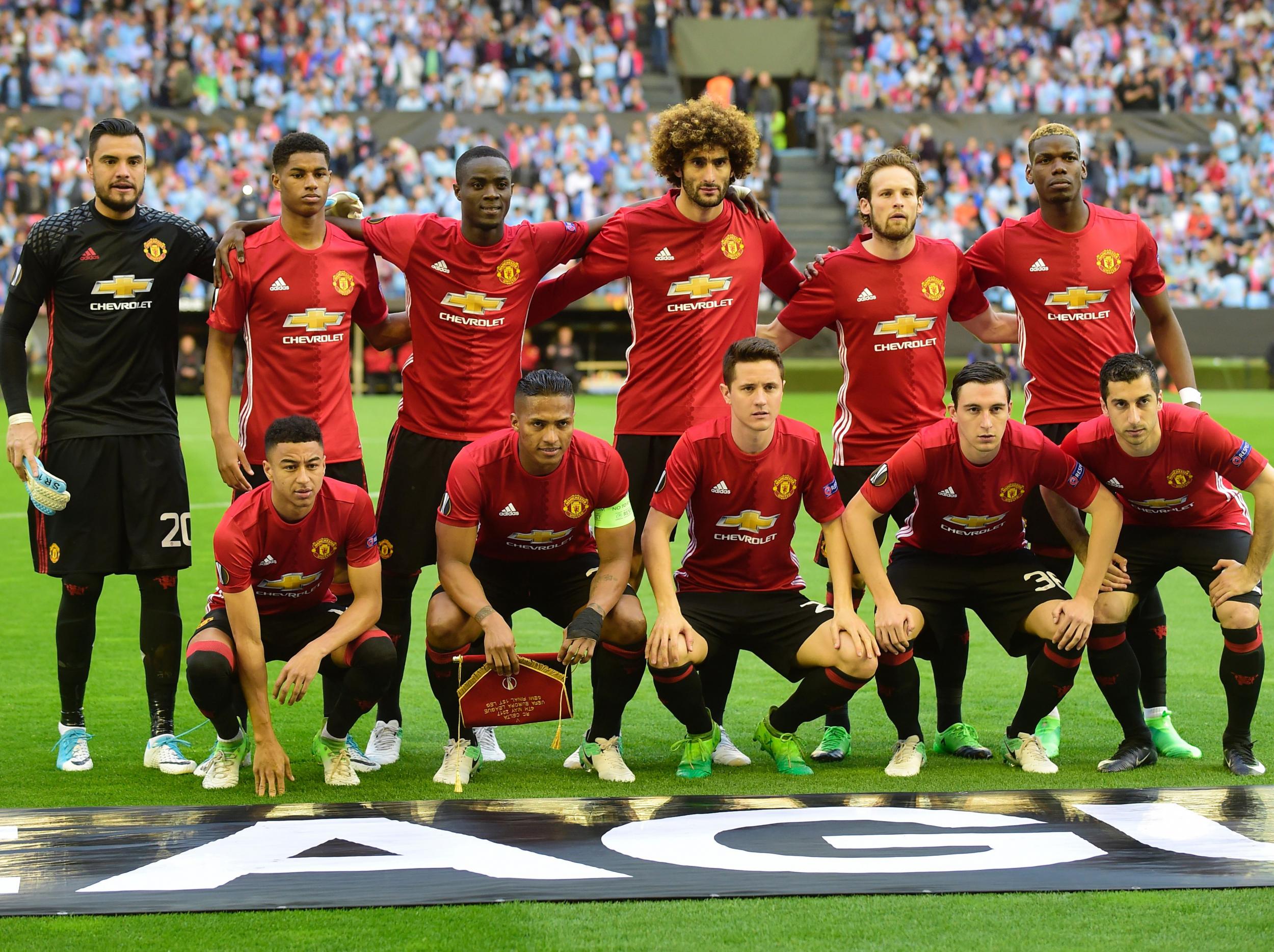 How did United's players perform in the first-leg of their Europa League semi-final?