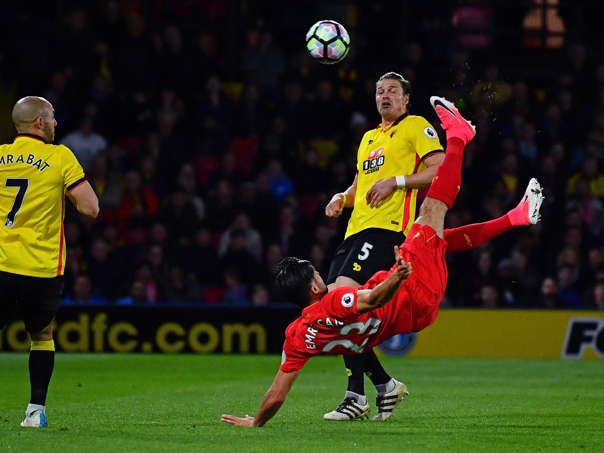 Emre Can has followed up his superb goal for Liverpool by entering contract talks