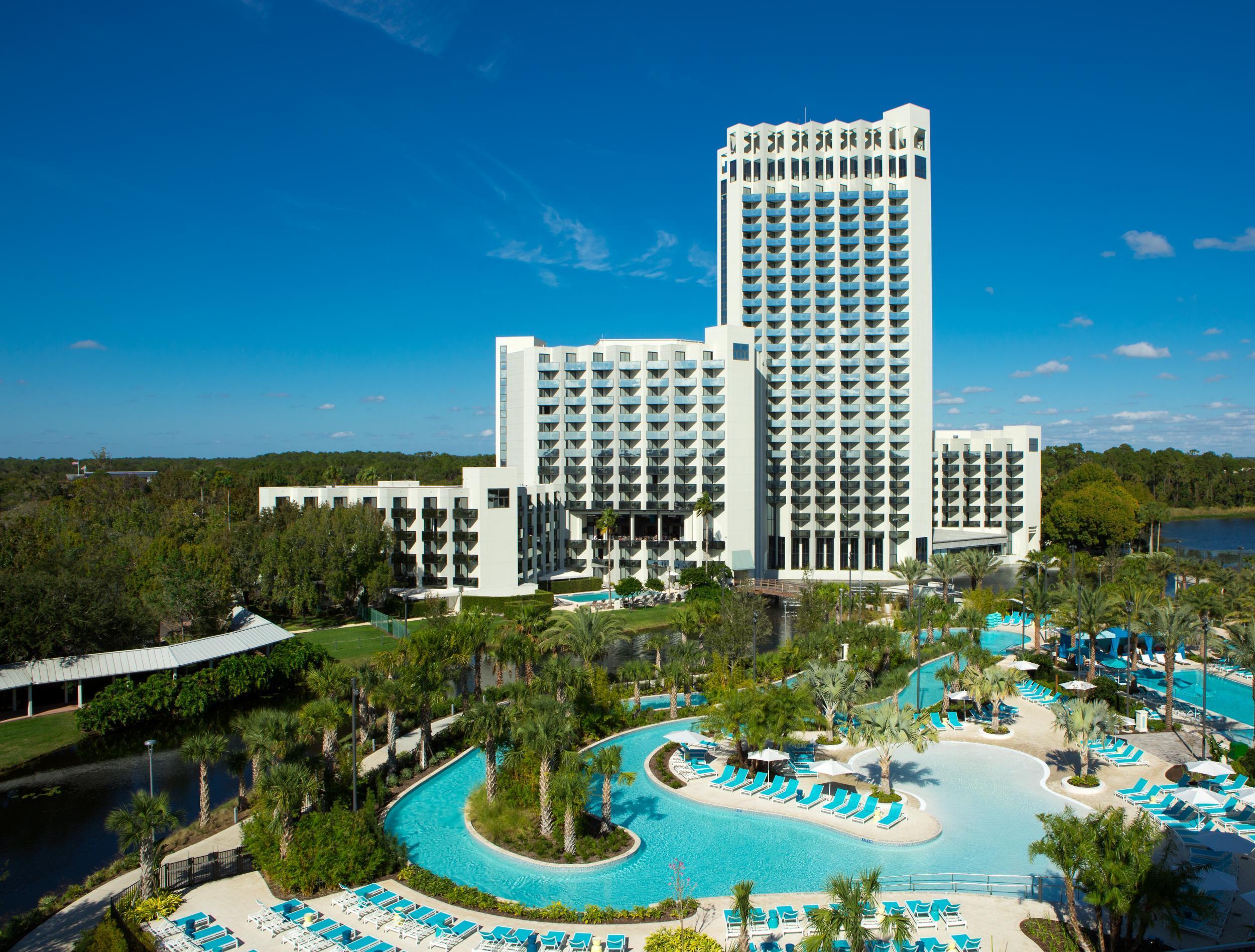 Hilton Buena Vista Palace is a short walk from Disney Springs