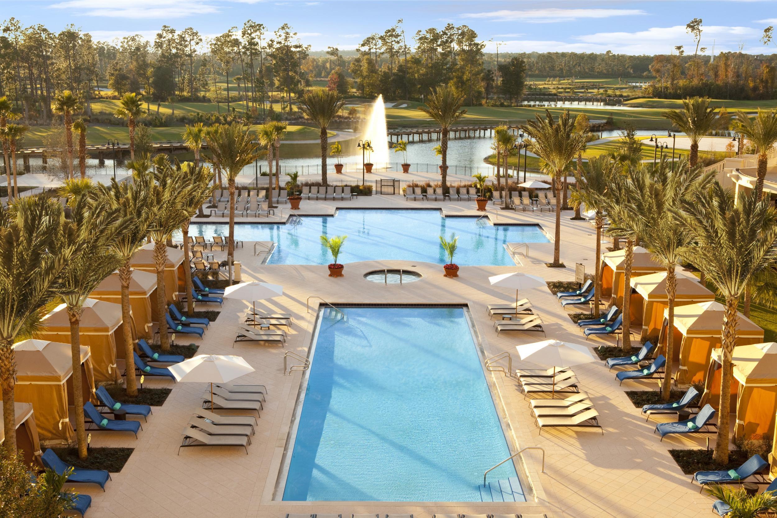 Waldorf Astoria Orlando offers two swimming pools with poolside service