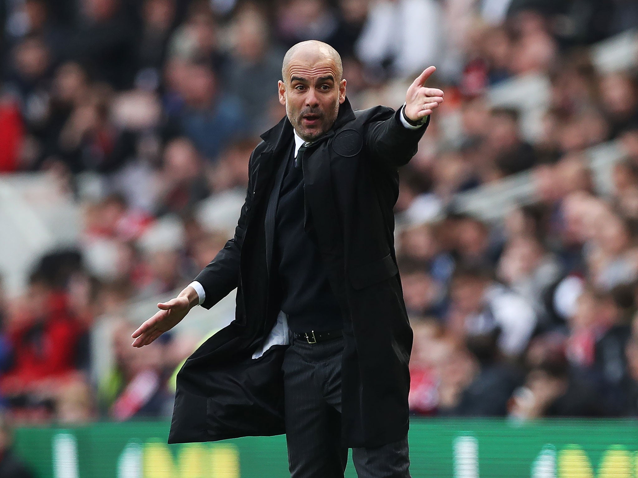 Pep Guardiola has hit out against the Arsenal manager