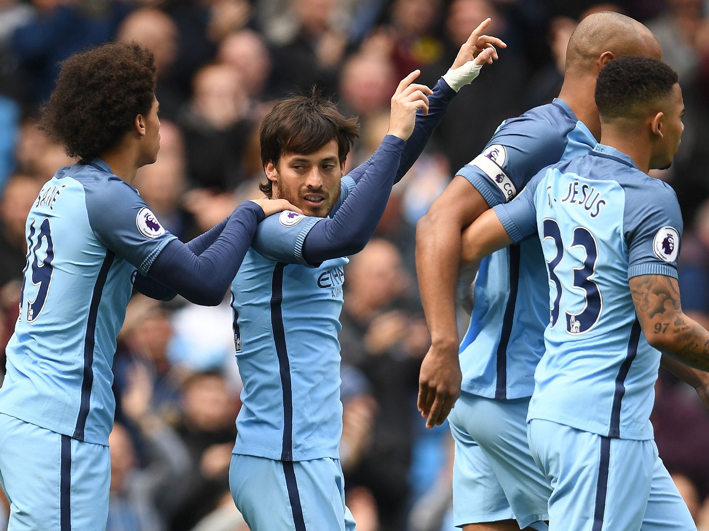 City have games against West Brom and Watford remaining