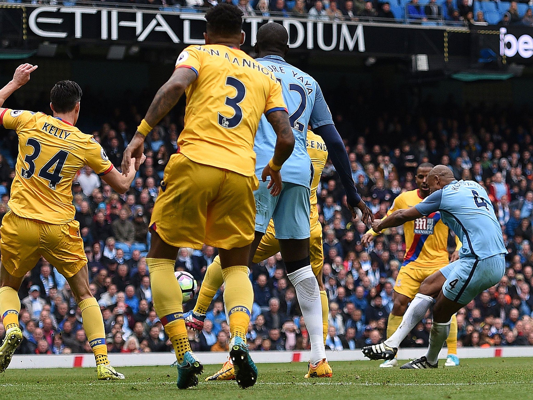 Kompany produced a lovely finish to smash home the second