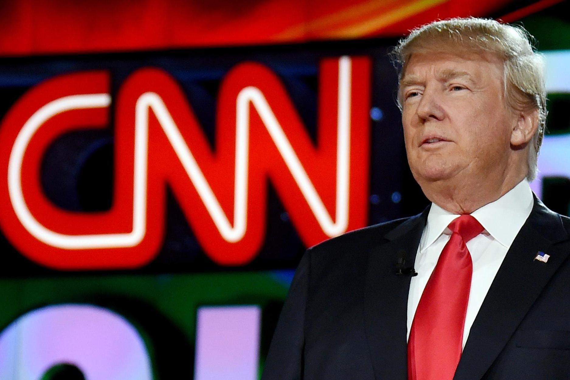 Picture: Republican presidential candidate Donald Trump is introduced during the CNN presidential debate at The Venetian Las Vegas on December 15, 2015 in Las Vegas, Nevada/