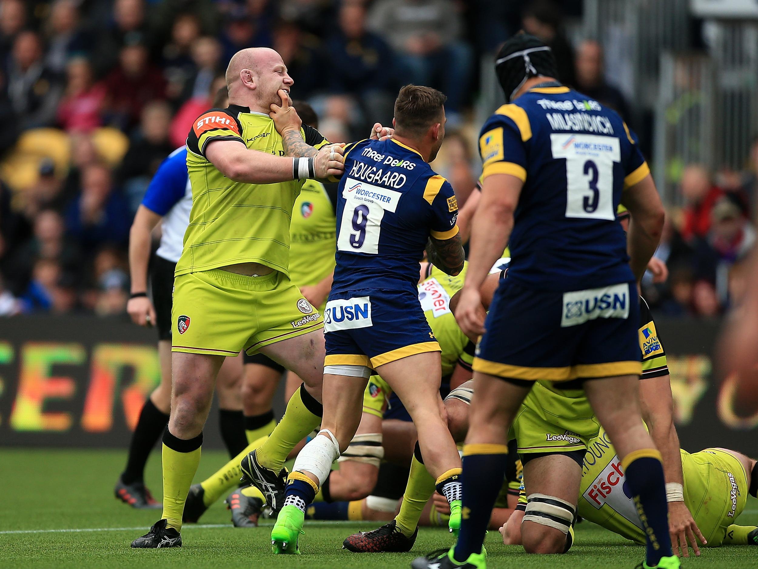 England prop Dan Cole got into a scuffle