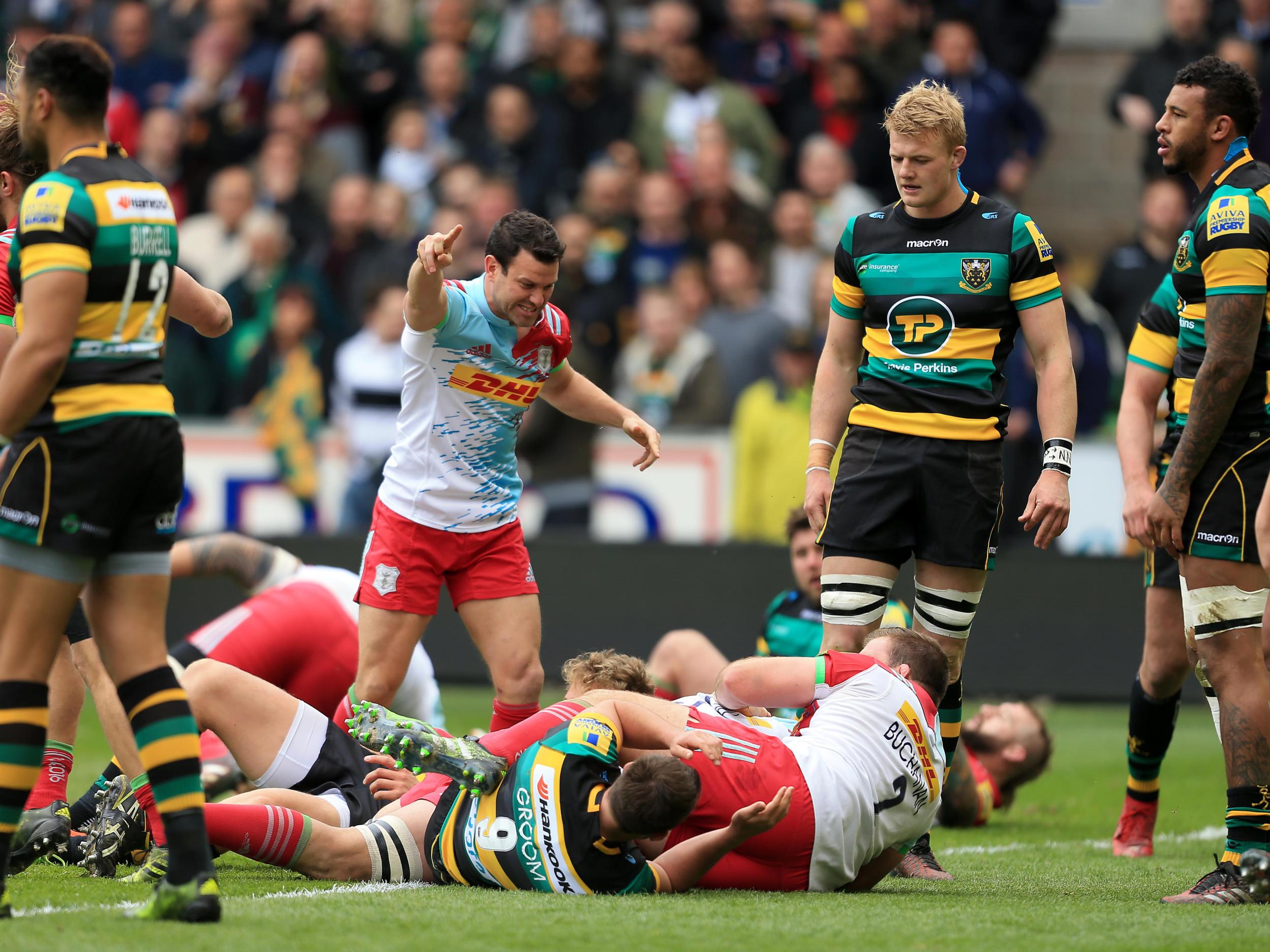 Harlequins had the last laugh despite losing a thrilling match to Northampton