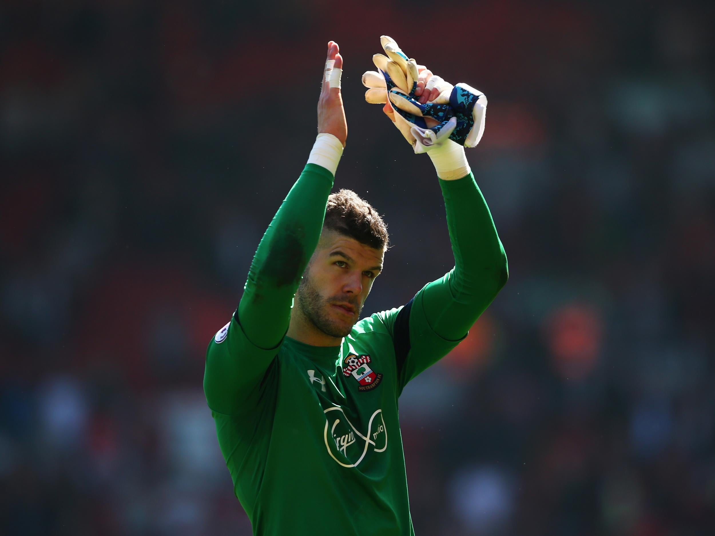 Forster has struggled for form of late but was superb against Liverpool