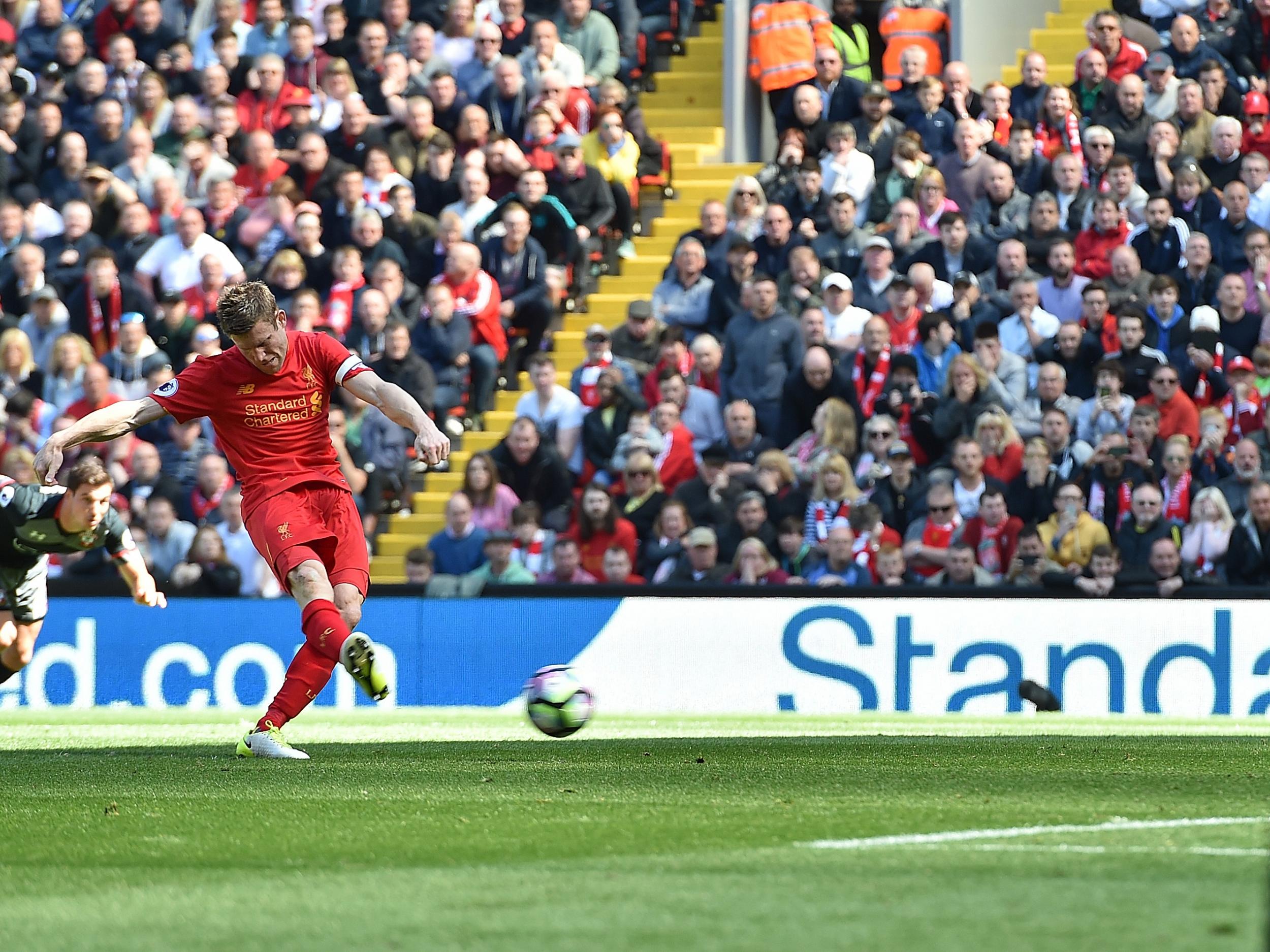 Milner failed to convert his spot-kick