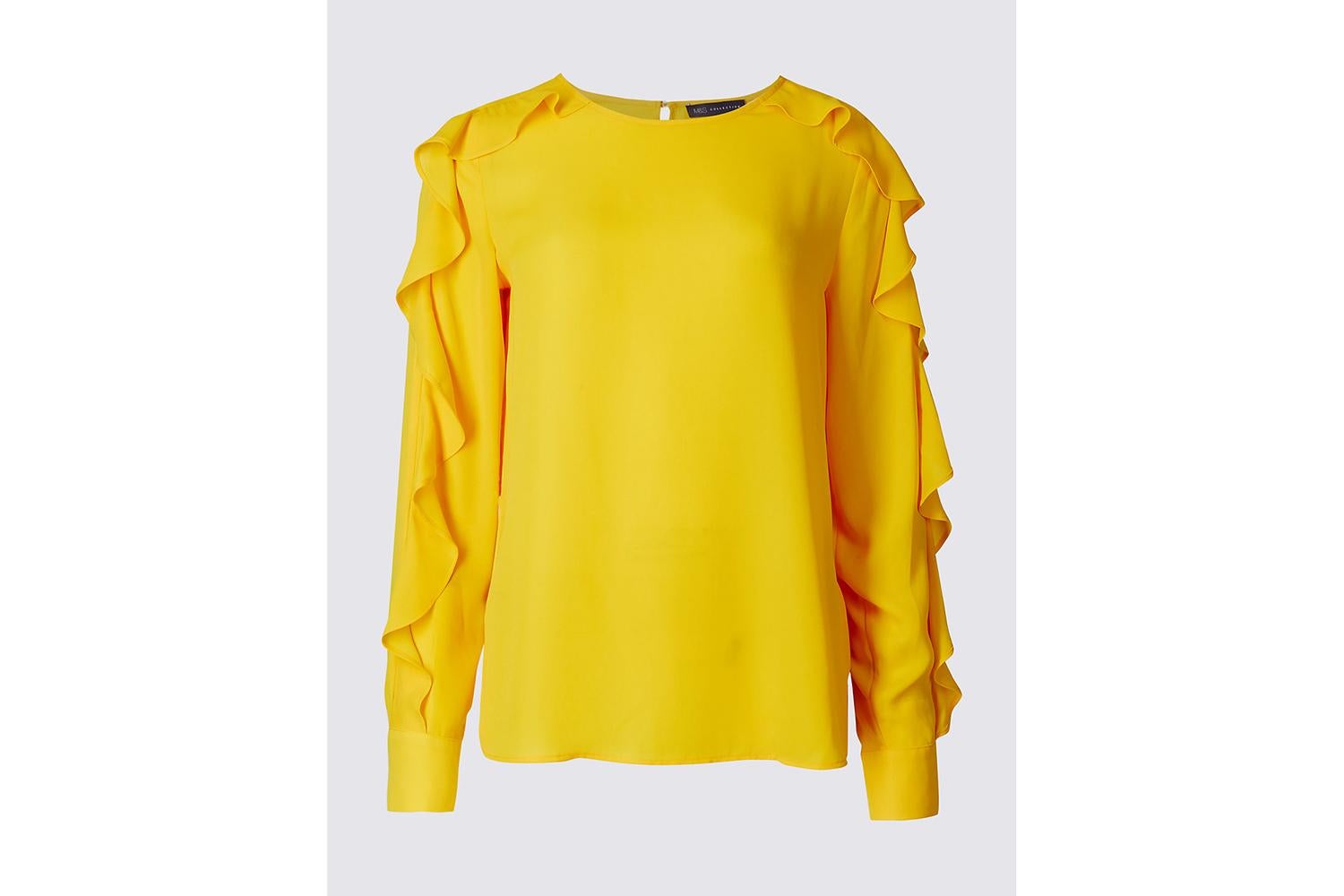 Ruffle sleeve blouse, £27.50