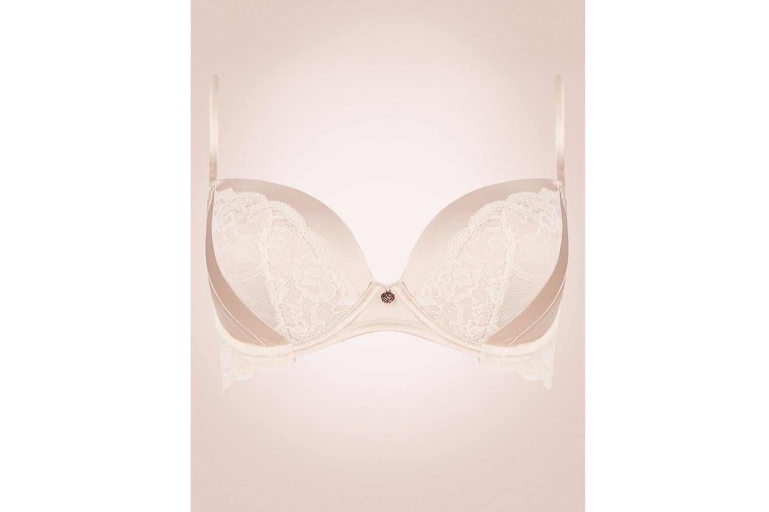 Embroidered balcony bra, £27.50