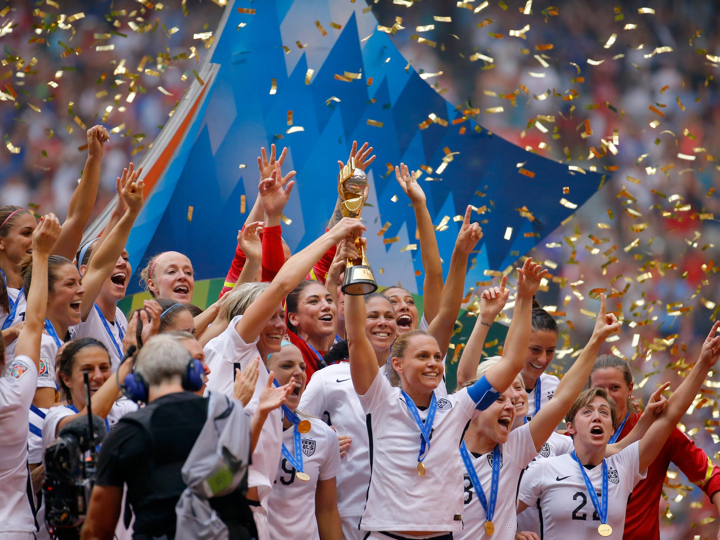 The USA beat Japan 5-2 in the 2015 World Cup final