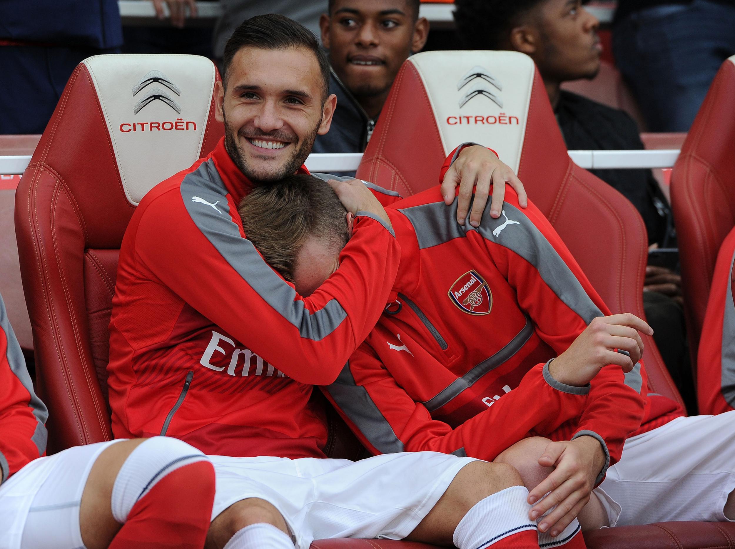 Lucas Perez has spent most of his time at Arsenal on the bench