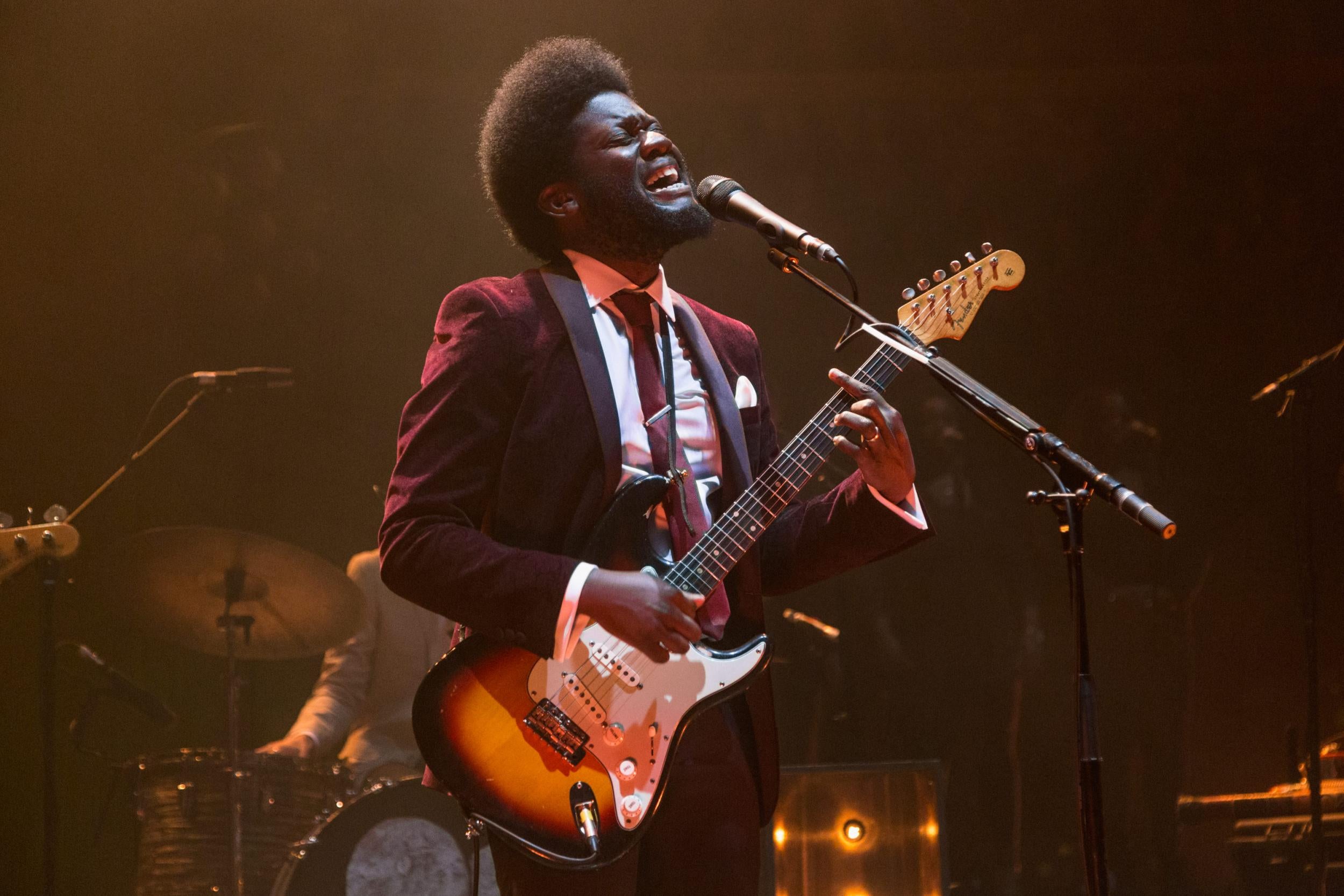 Michael Kiwanuka during what felt like a landmark performance for the 30-year-old