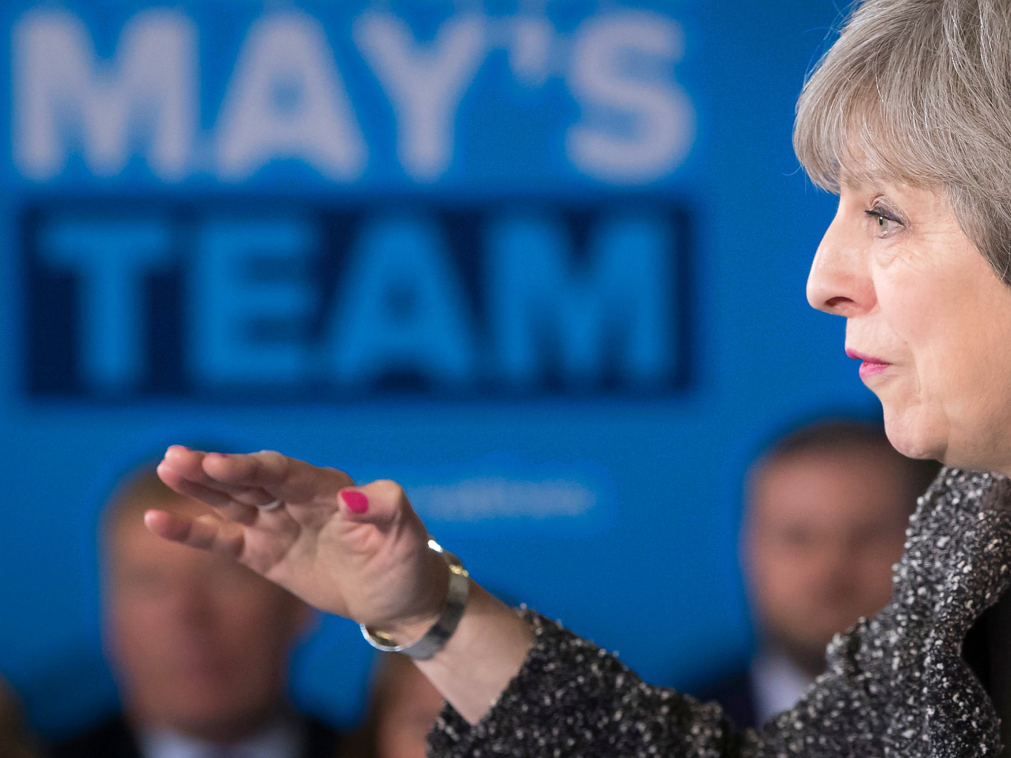 The Prime Minister during a visit to York Barbican on Tuesday while on the election campaign trail