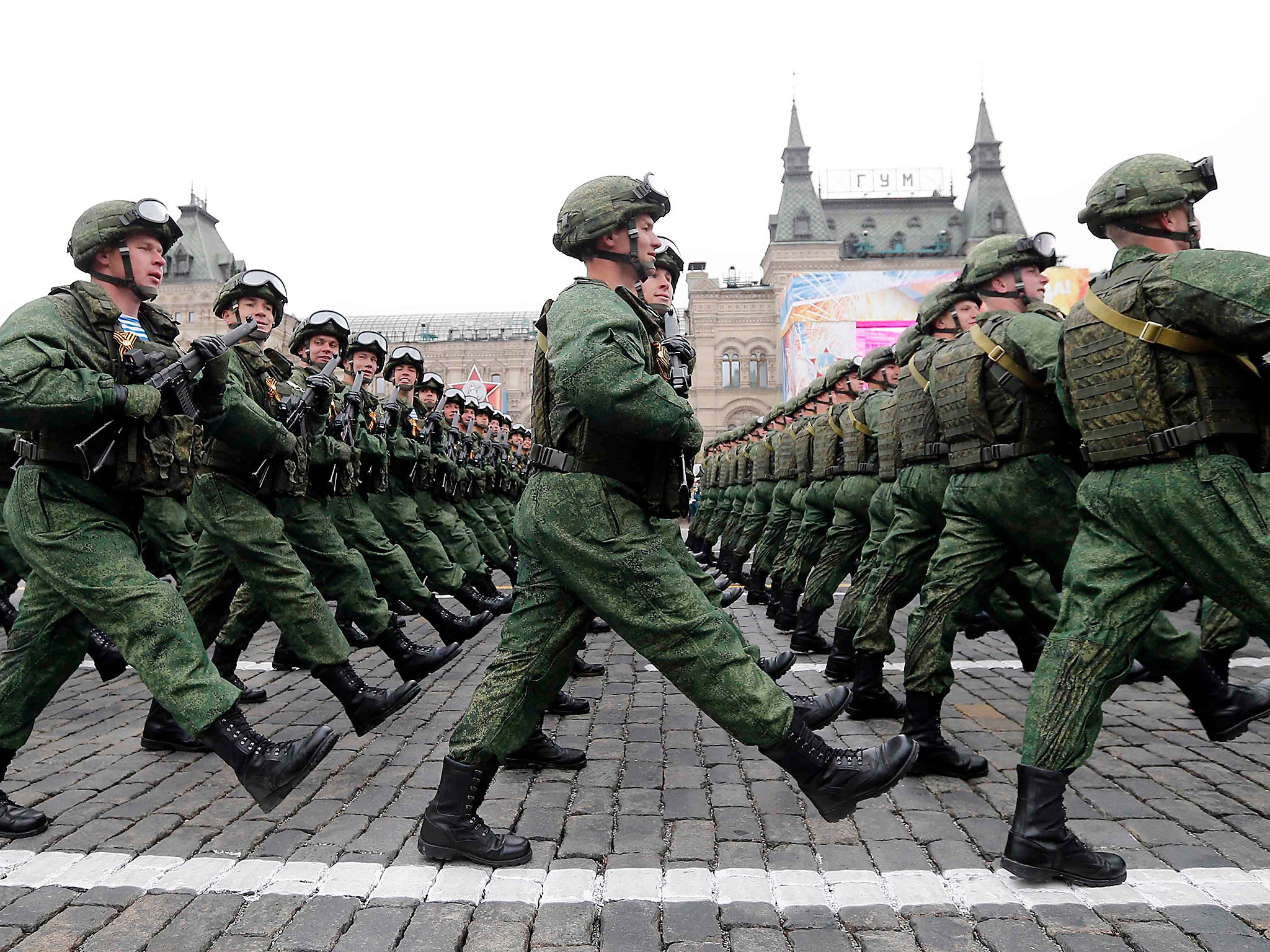 &#13;
Parade marking the World War II anniversary at Red Square in Moscow &#13;