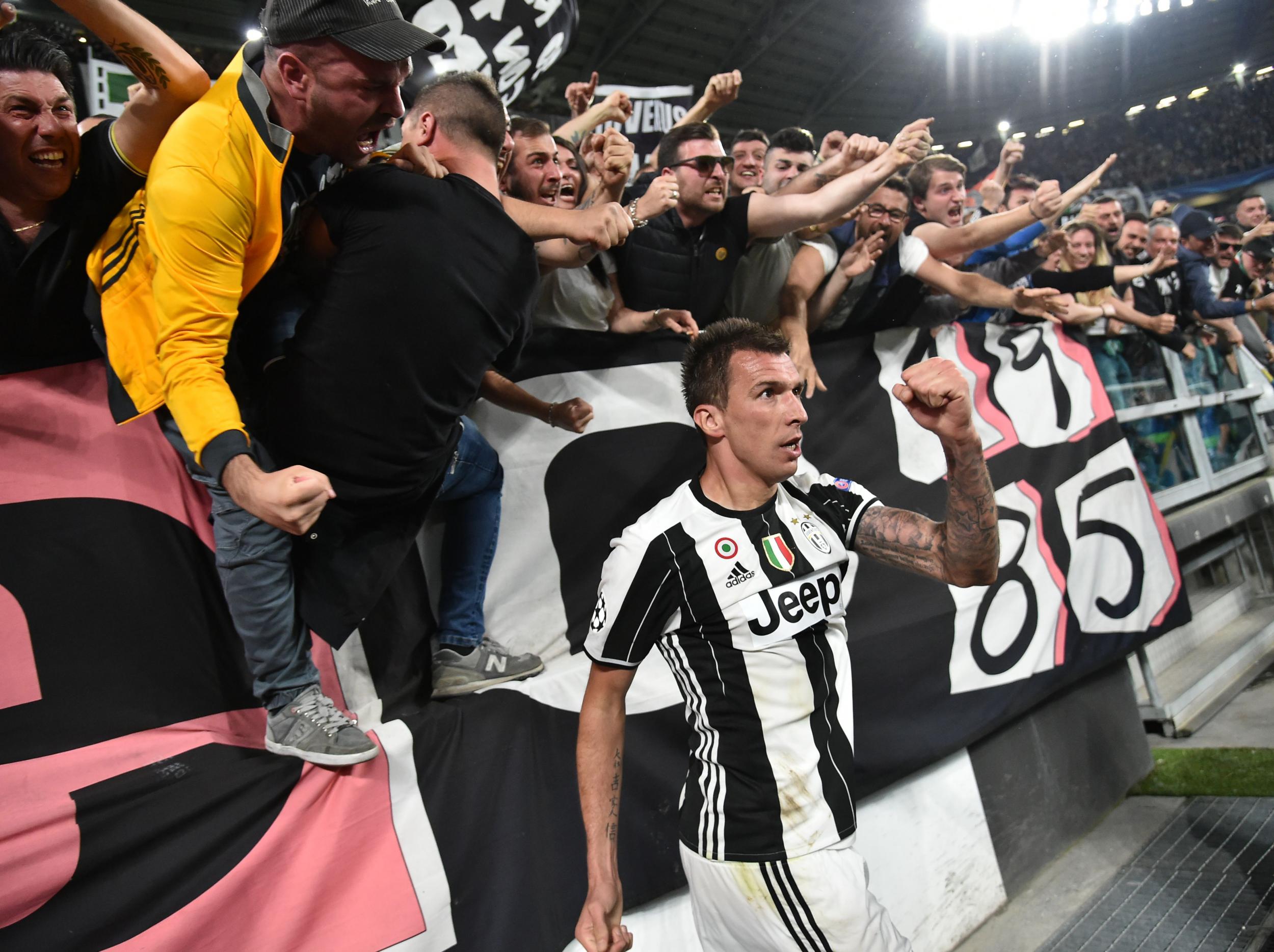 Mandzukic celebrates his opening goal