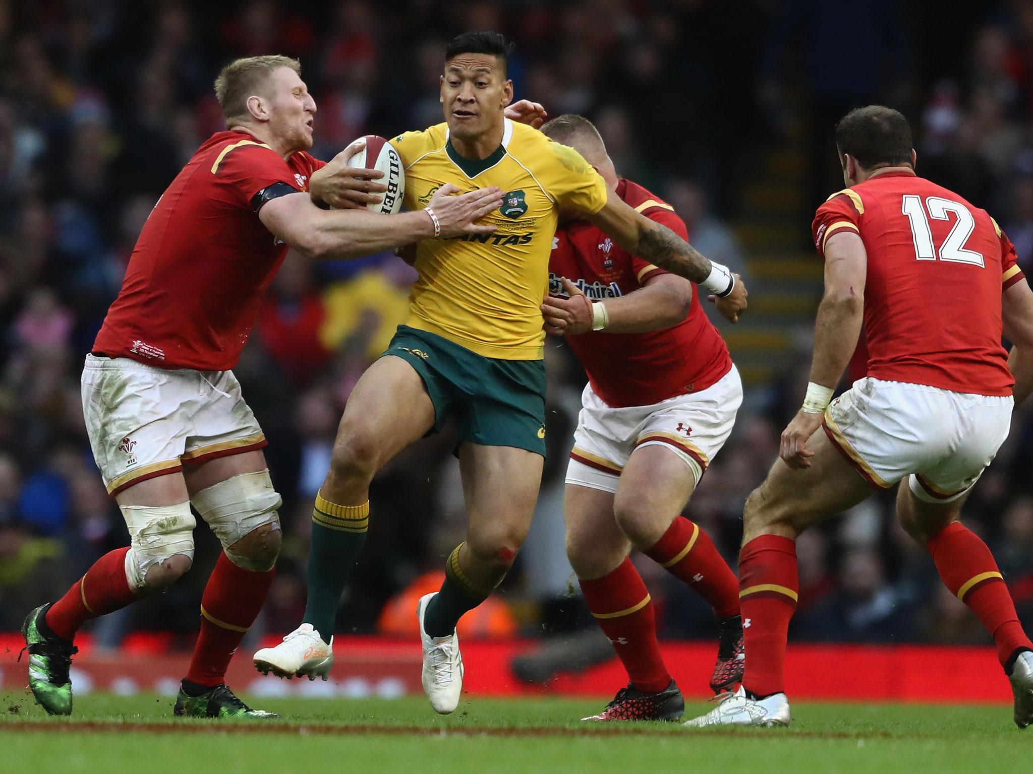 &#13;
Wales must contend with Australia and Israel Folau &#13;