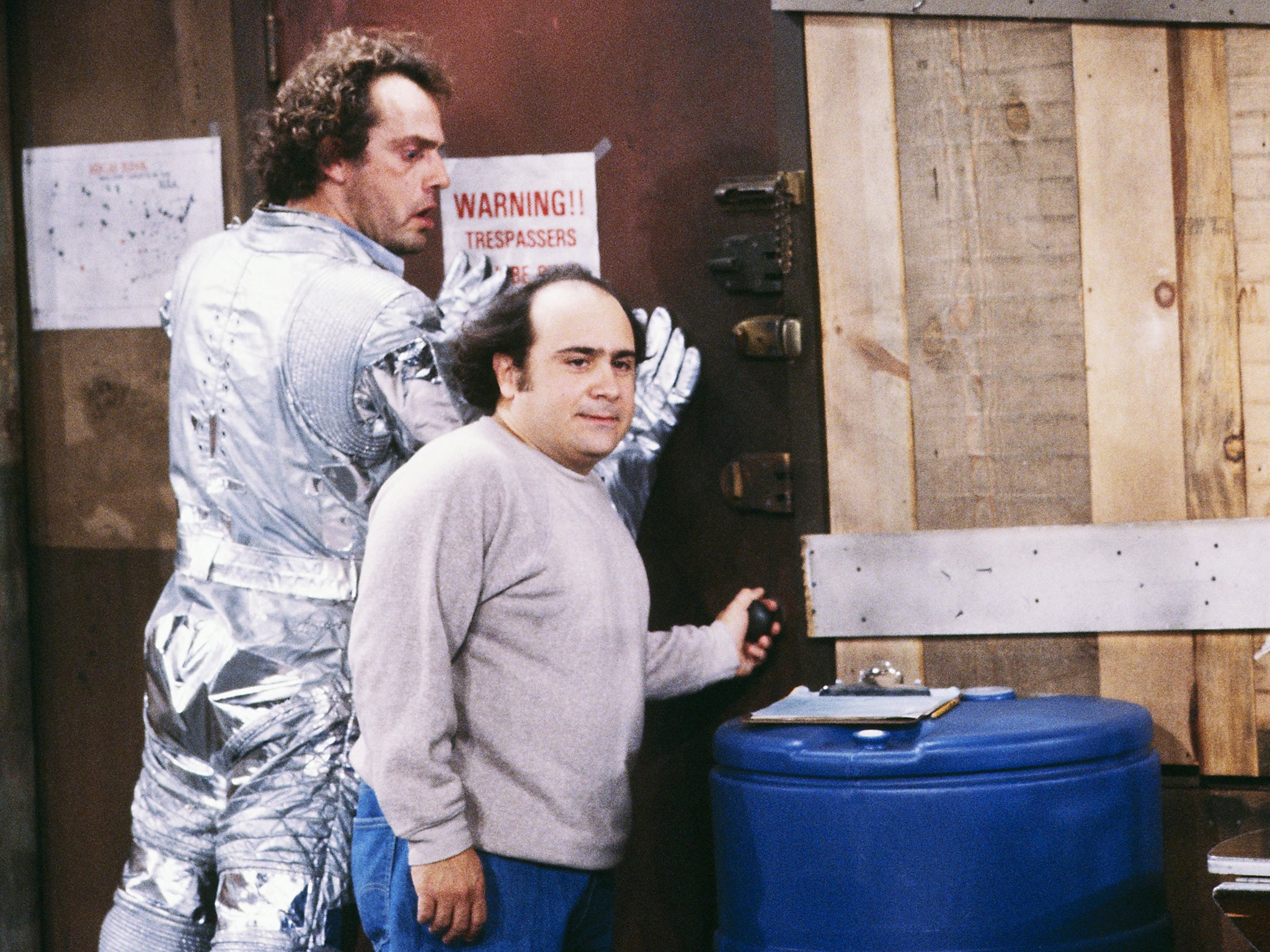 Lloyd and DeVito in ‘Taxi’ (ABC via Getty)