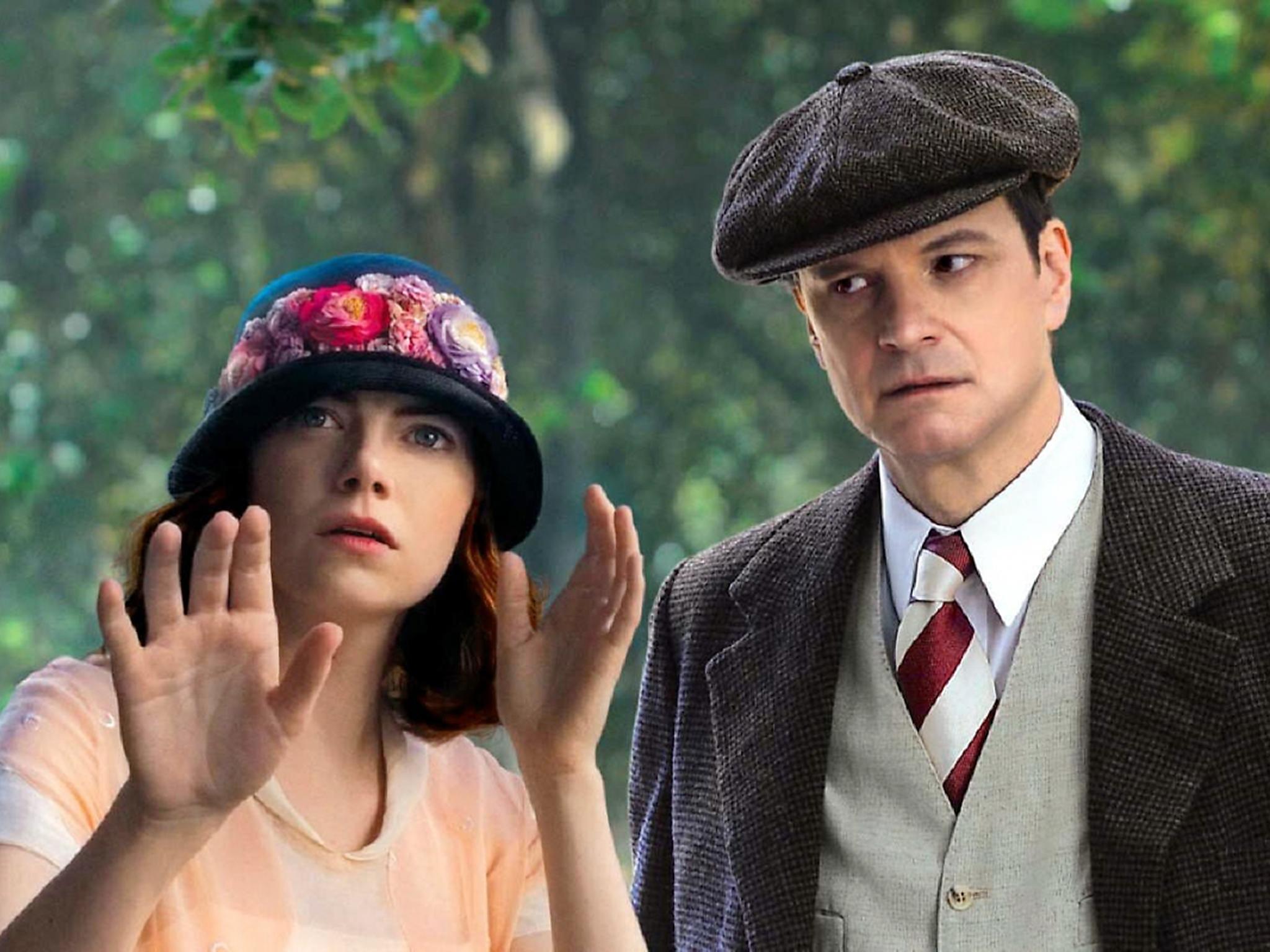 Emma Stone with Colin Firth in 'Magic In the Moonlight'