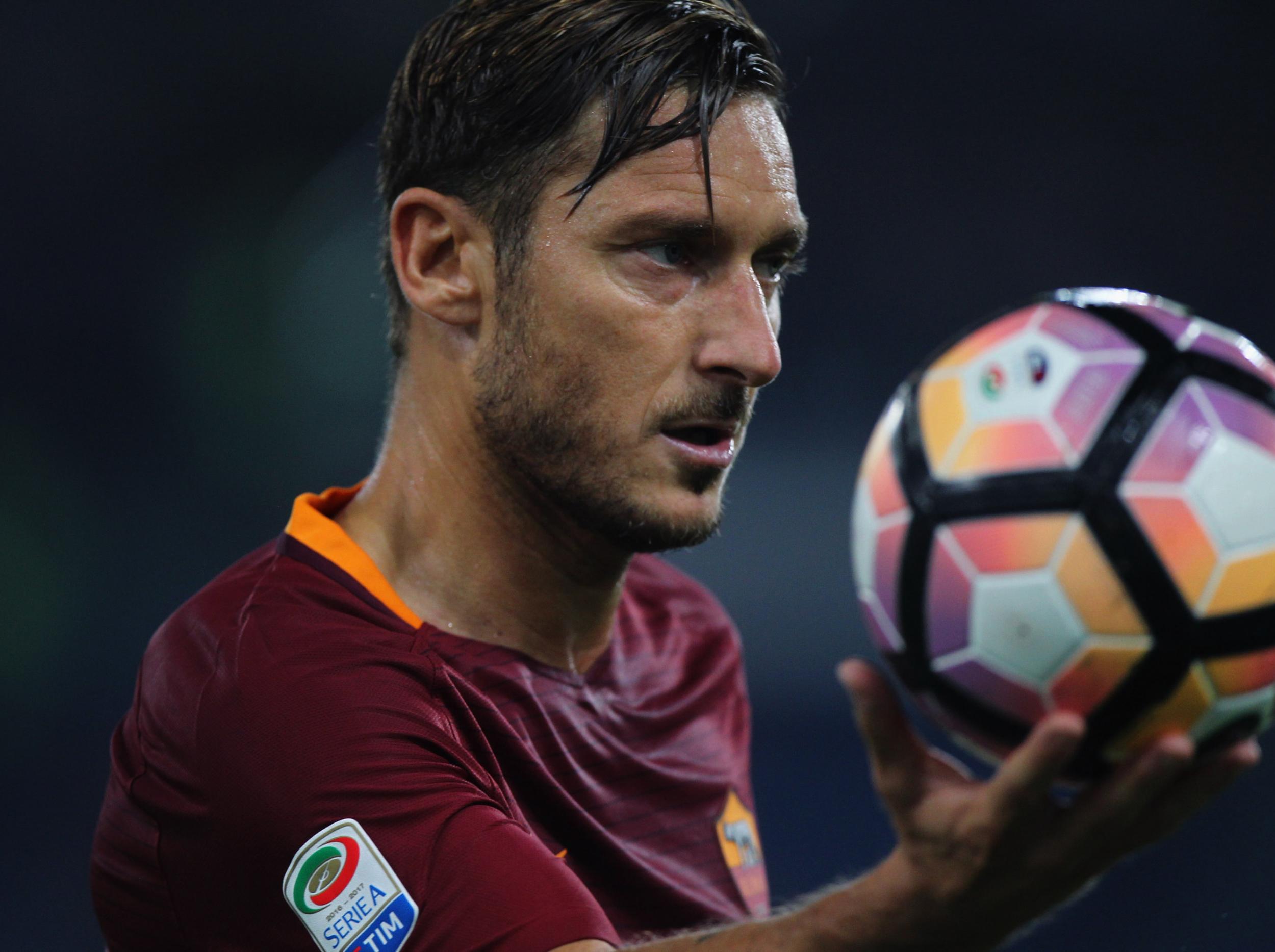 Totti has played for Roma since the age of 13