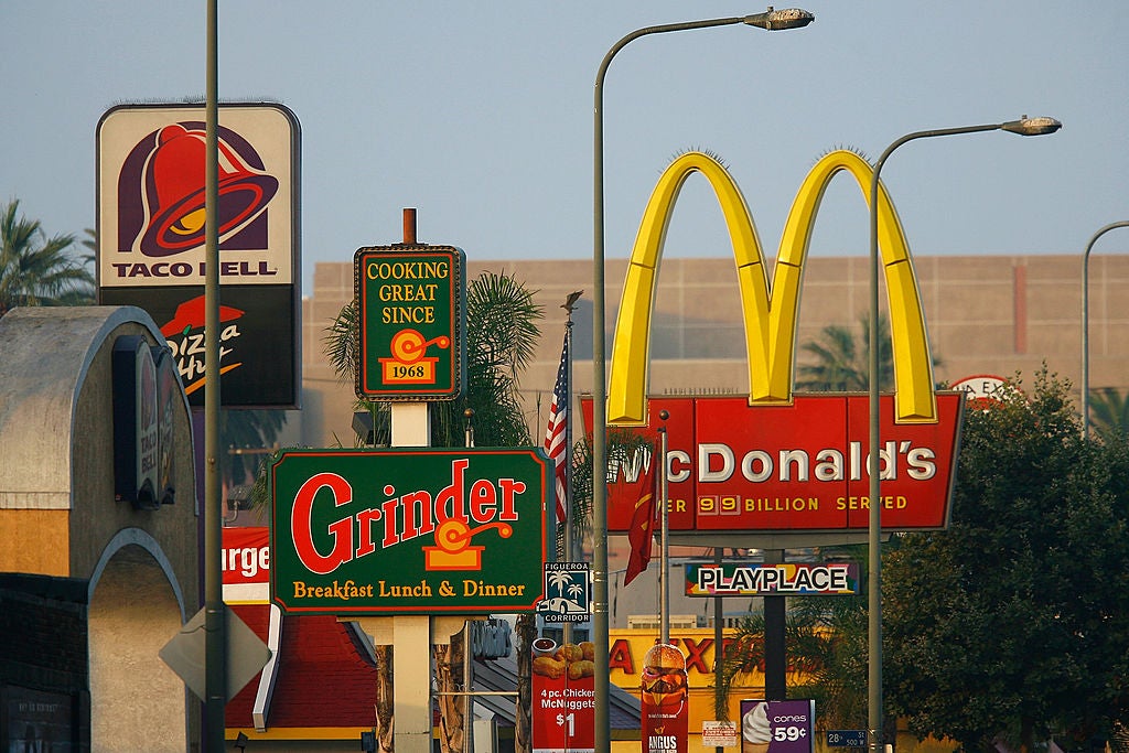 Hard to swallow: fast food companies and ethical policies make for uneasy bedfellows (Getty)