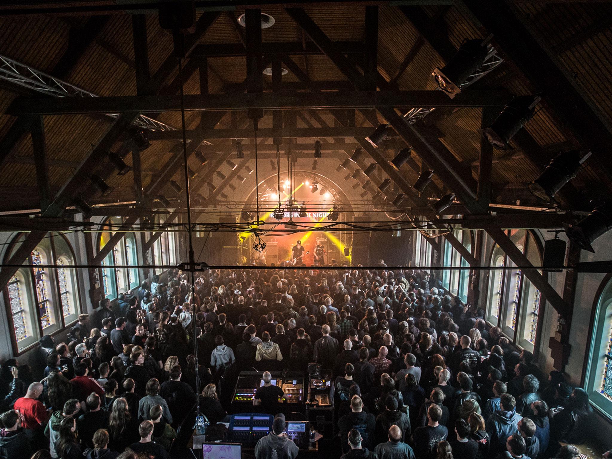 Het Patronaat provided a beautiful environment to watch bands in