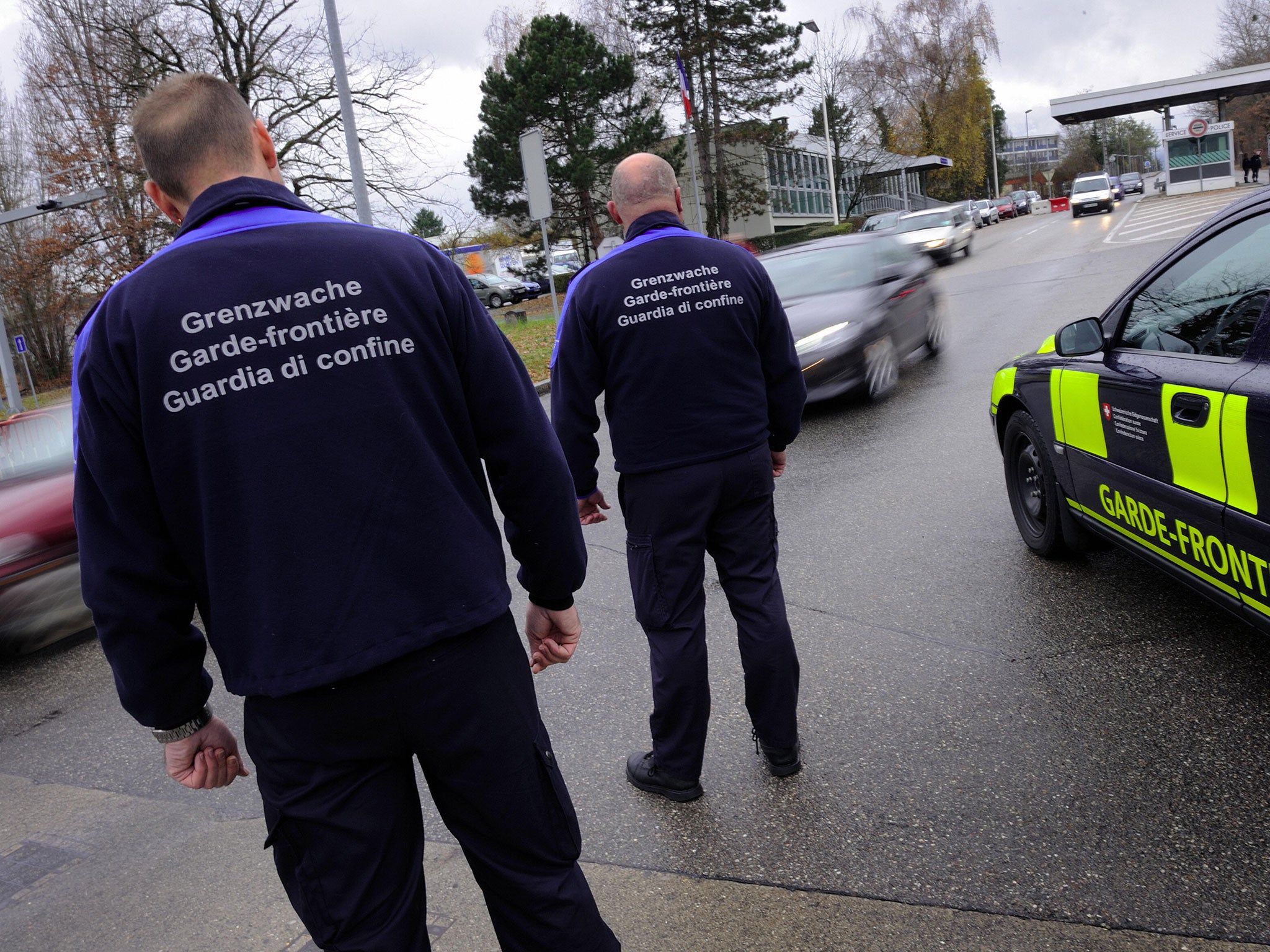 Swiss border guard [not pictured] accused of causing woman's baby to be stillborn