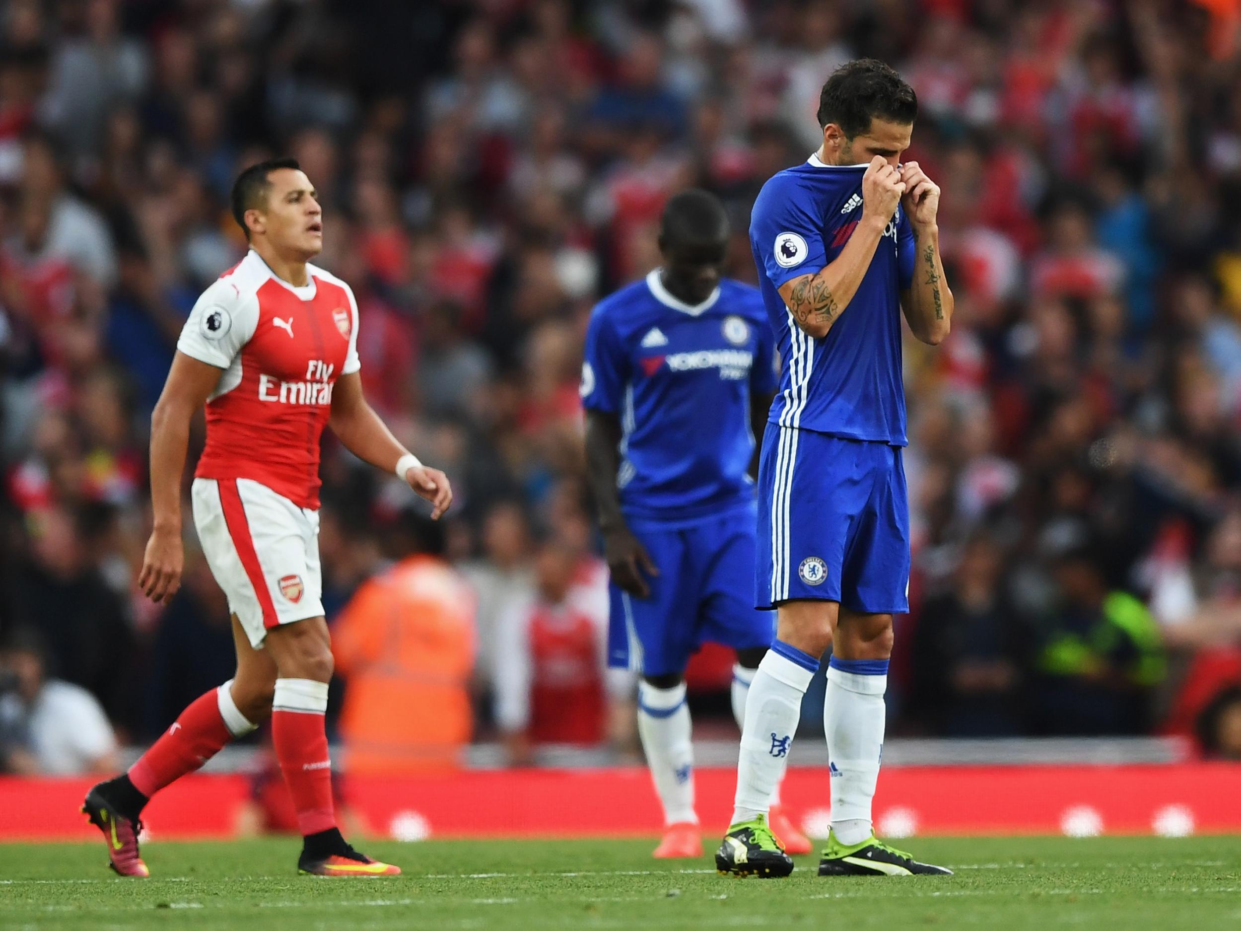 The Blues were 3-0 down by half time at the Emirates