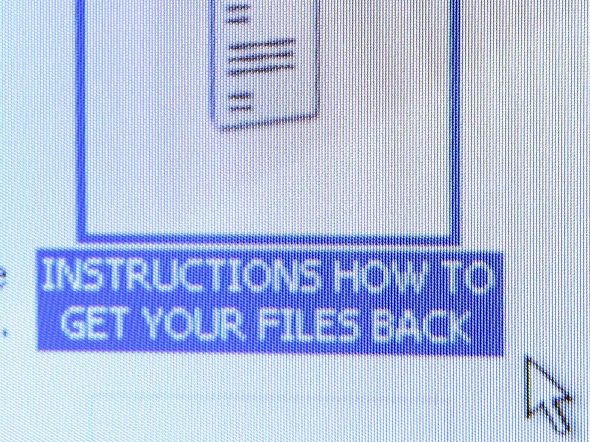 The instruction file that Nurse Helen Barrow, of Littleborough, Lancashire, found on her desktop after becoming the first known UK victim