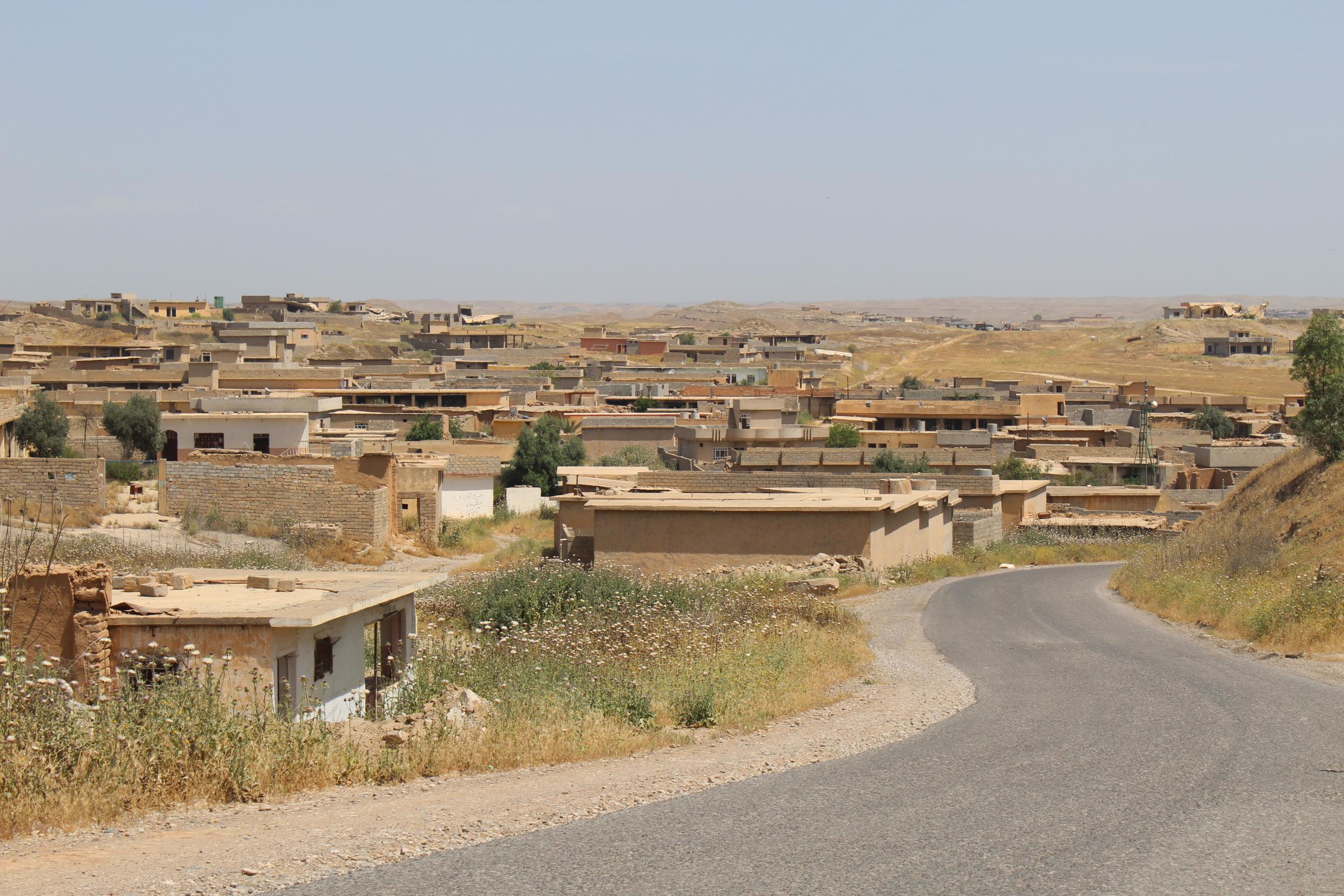 The abandoned village of Hasensham was so heavily mined when Isis retreated it is unlikely families will ever return there