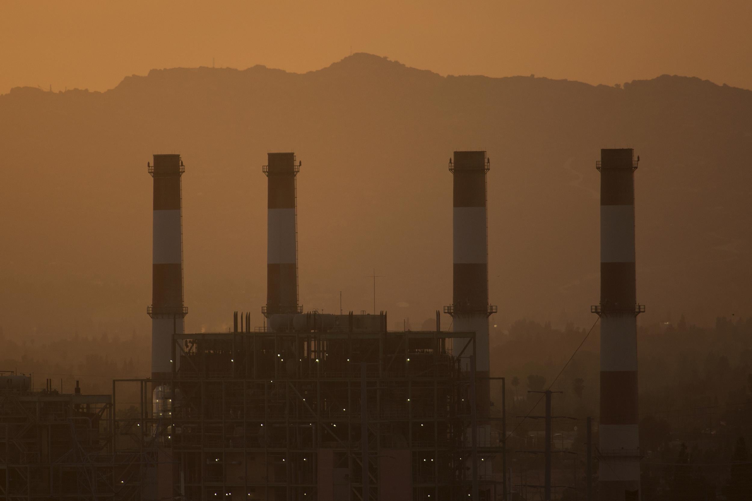 Valley Generating Station in Sun Valley, California. According to scientists, carbon dioxide levels in the US reached a new high in 2016.