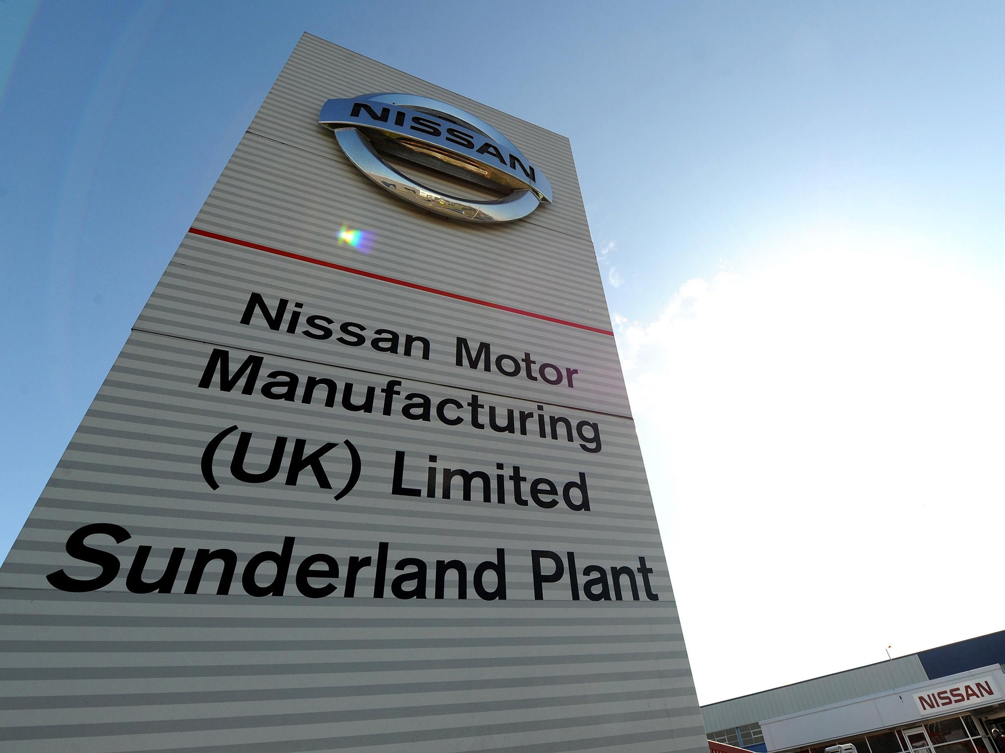 The Nissan factory in Sunderland