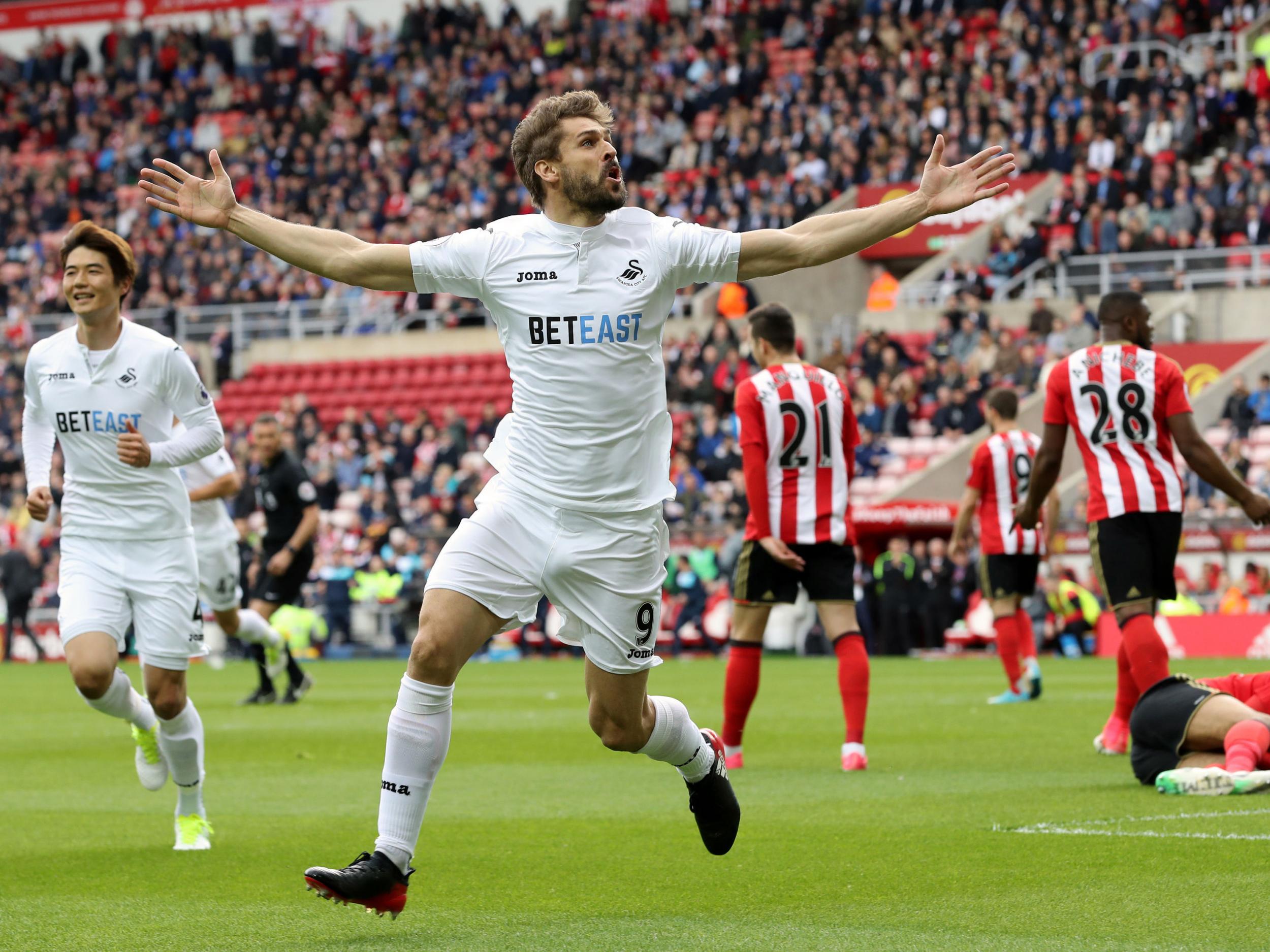 Llorente gives Swansea a crucial lead in their fight against relegation