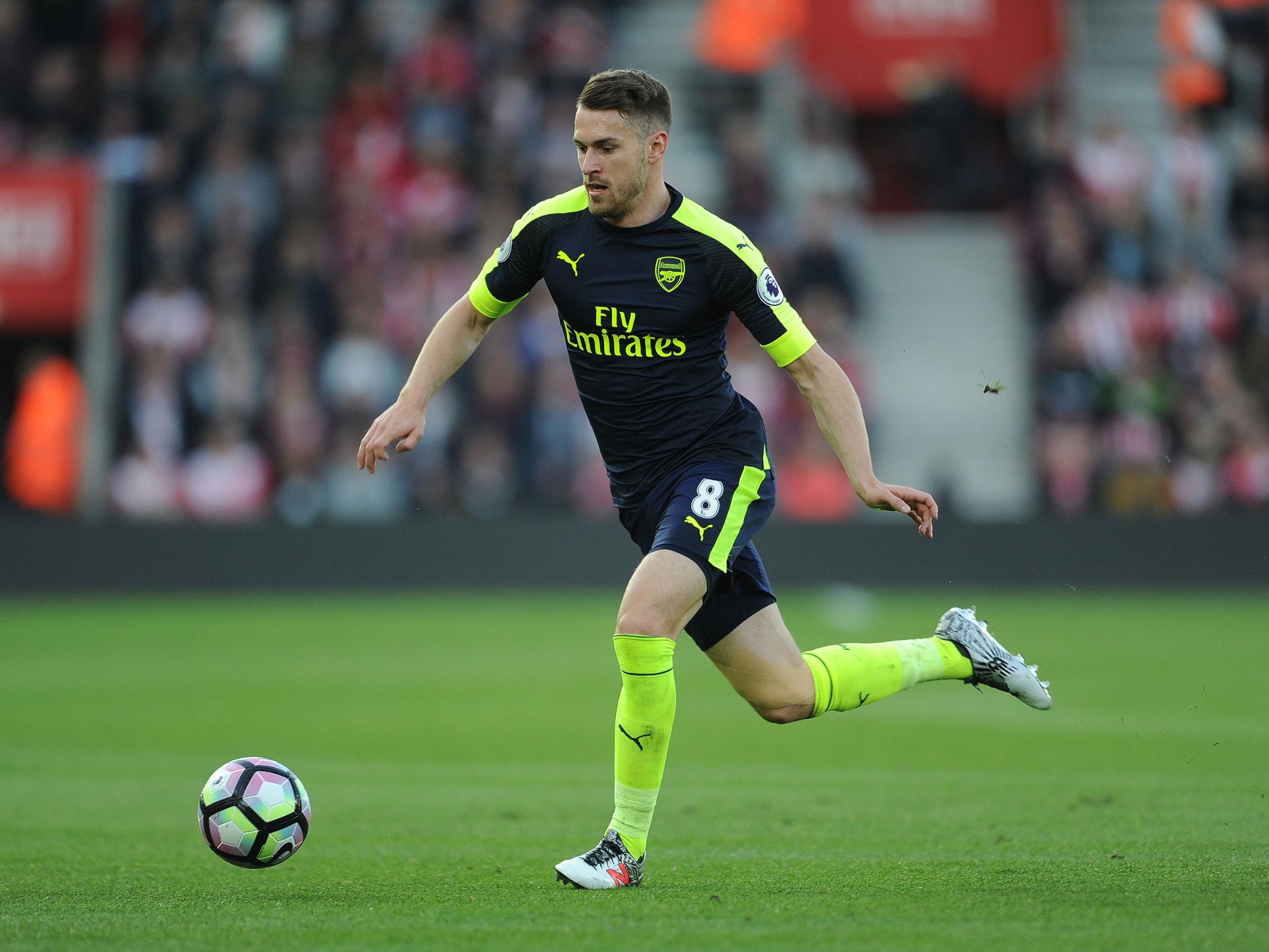 &#13;
Ramsey in action for Arsenal &#13;